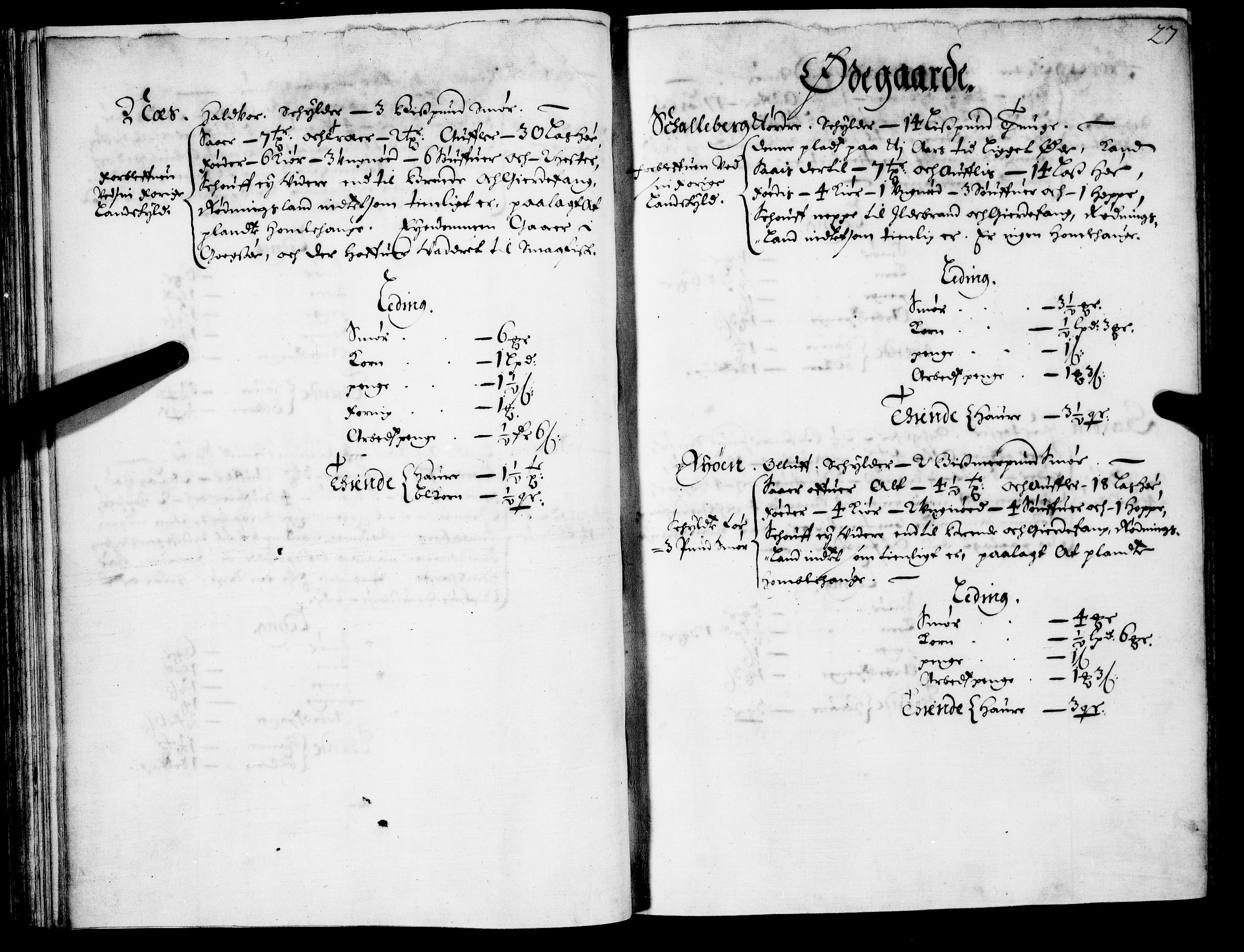 Rentekammeret inntil 1814, Realistisk ordnet avdeling, AV/RA-EA-4070/N/Nb/Nba/L0021: Brunla len, 1667, s. 26b-27a