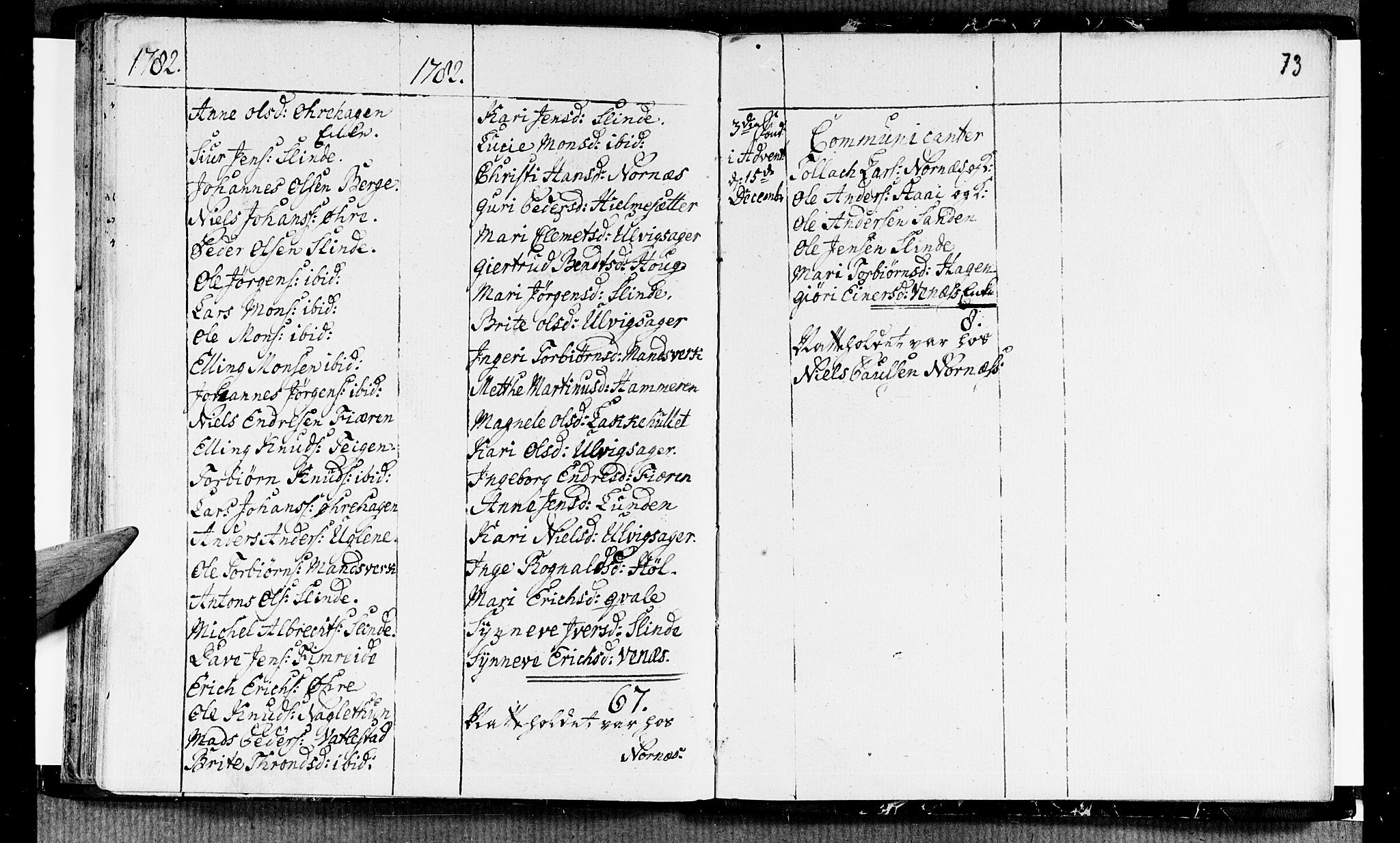 Sogndal sokneprestembete, AV/SAB-A-81301/H/Haa/Haaa/L0006: Ministerialbok nr. A 6, 1770-1782, s. 73