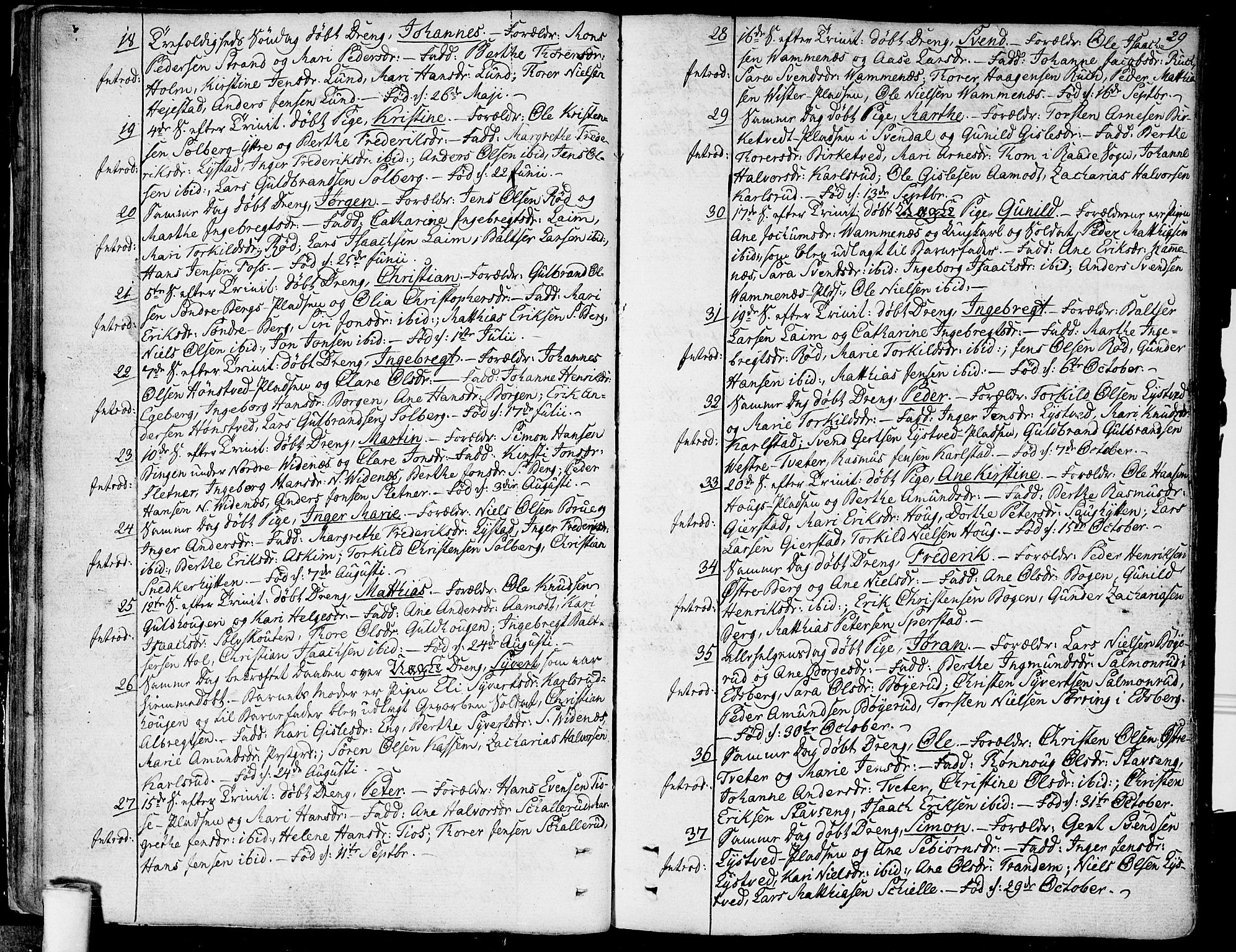 Skiptvet prestekontor Kirkebøker, AV/SAO-A-20009/F/Fa/L0004: Ministerialbok nr. 4, 1794-1814, s. 29