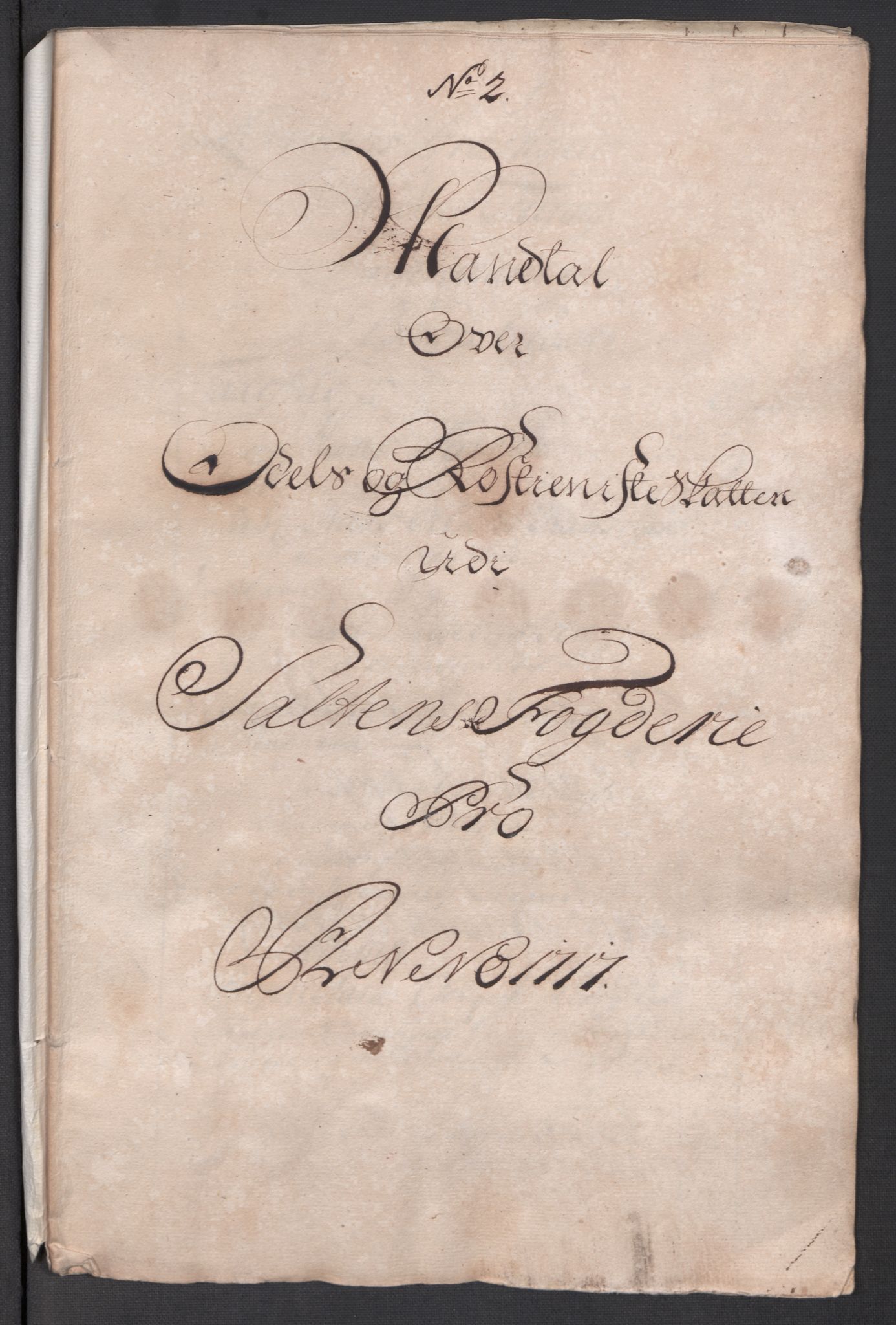 Rentekammeret inntil 1814, Reviderte regnskaper, Fogderegnskap, RA/EA-4092/R66/L4587: Fogderegnskap Salten, 1717, s. 67
