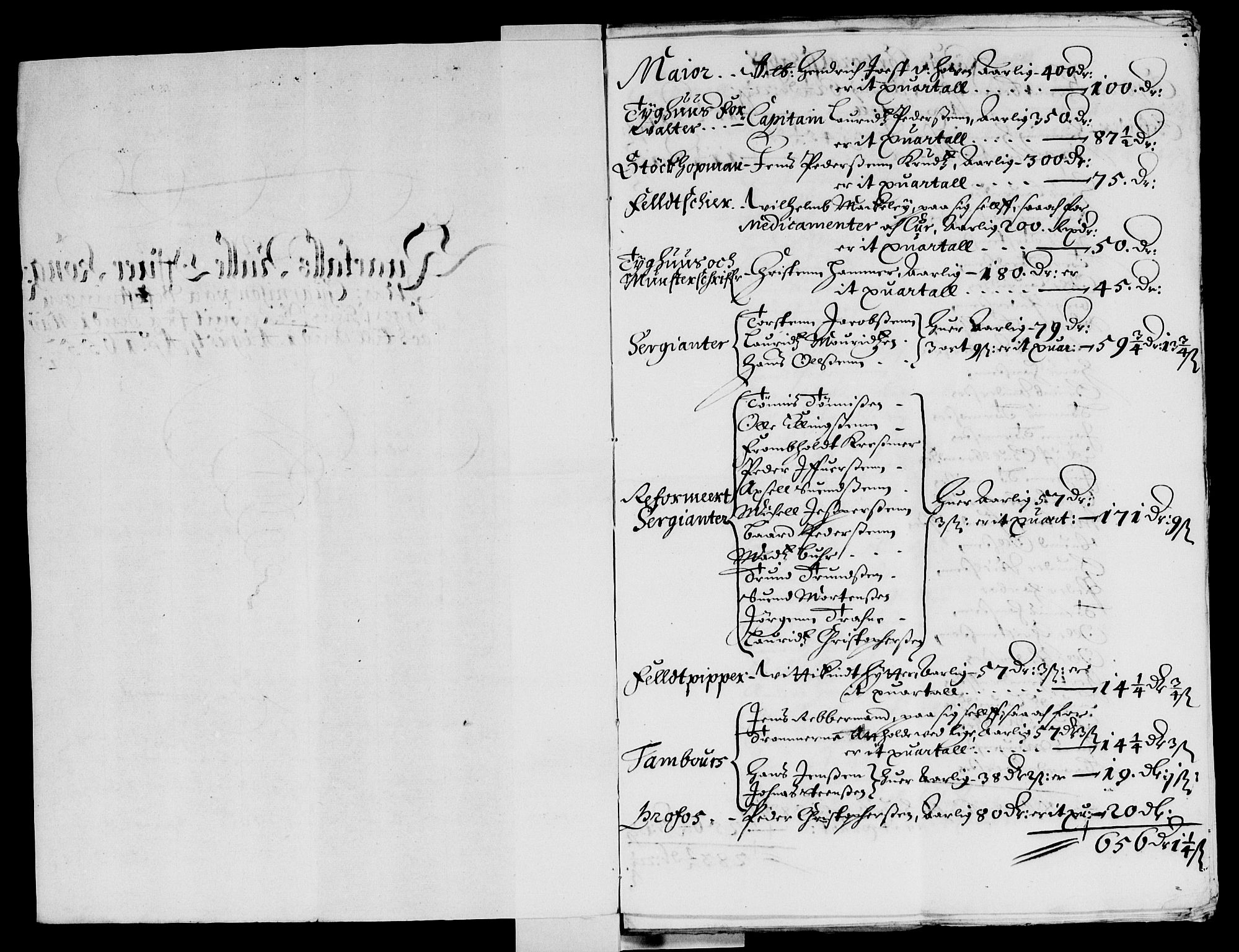 Rentekammeret inntil 1814, Reviderte regnskaper, Lensregnskaper, AV/RA-EA-5023/R/Rb/Rba/L0233: Akershus len, 1655-1656