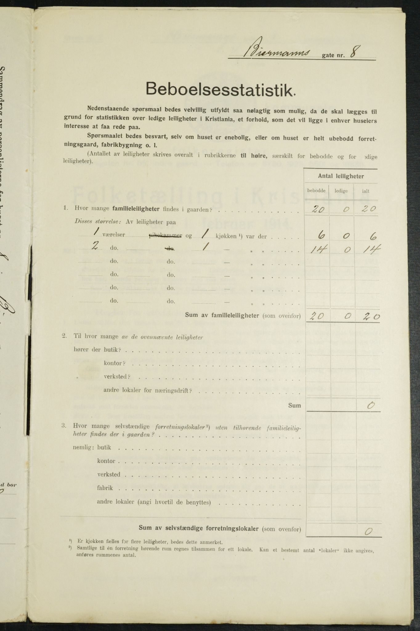 OBA, Kommunal folketelling 1.2.1914 for Kristiania, 1914, s. 4799