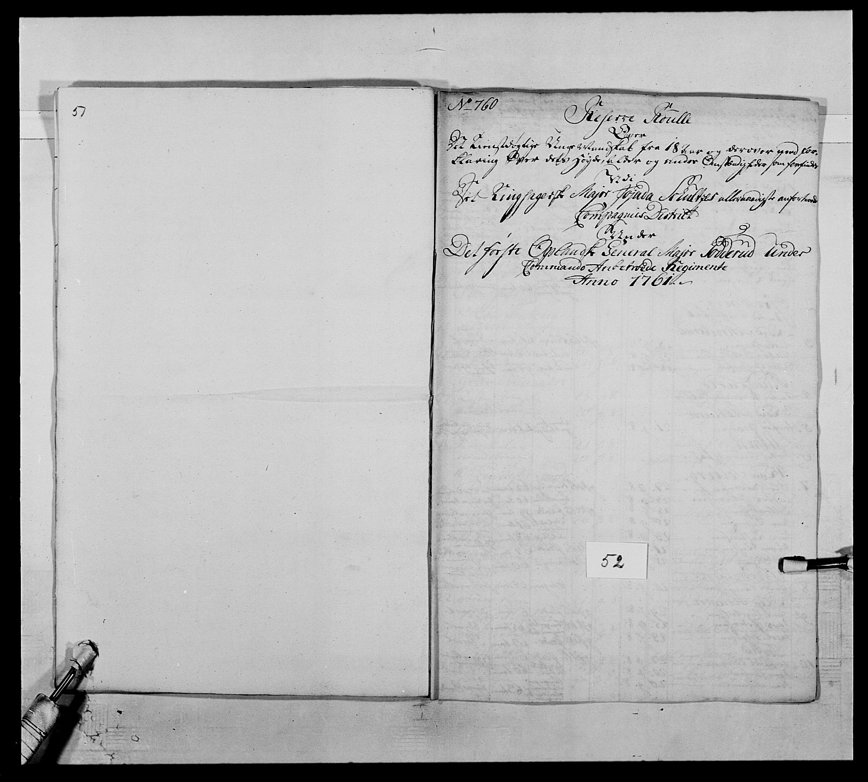 Kommanderende general (KG I) med Det norske krigsdirektorium, AV/RA-EA-5419/E/Ea/L0503: 1. Opplandske regiment, 1756-1761, s. 490
