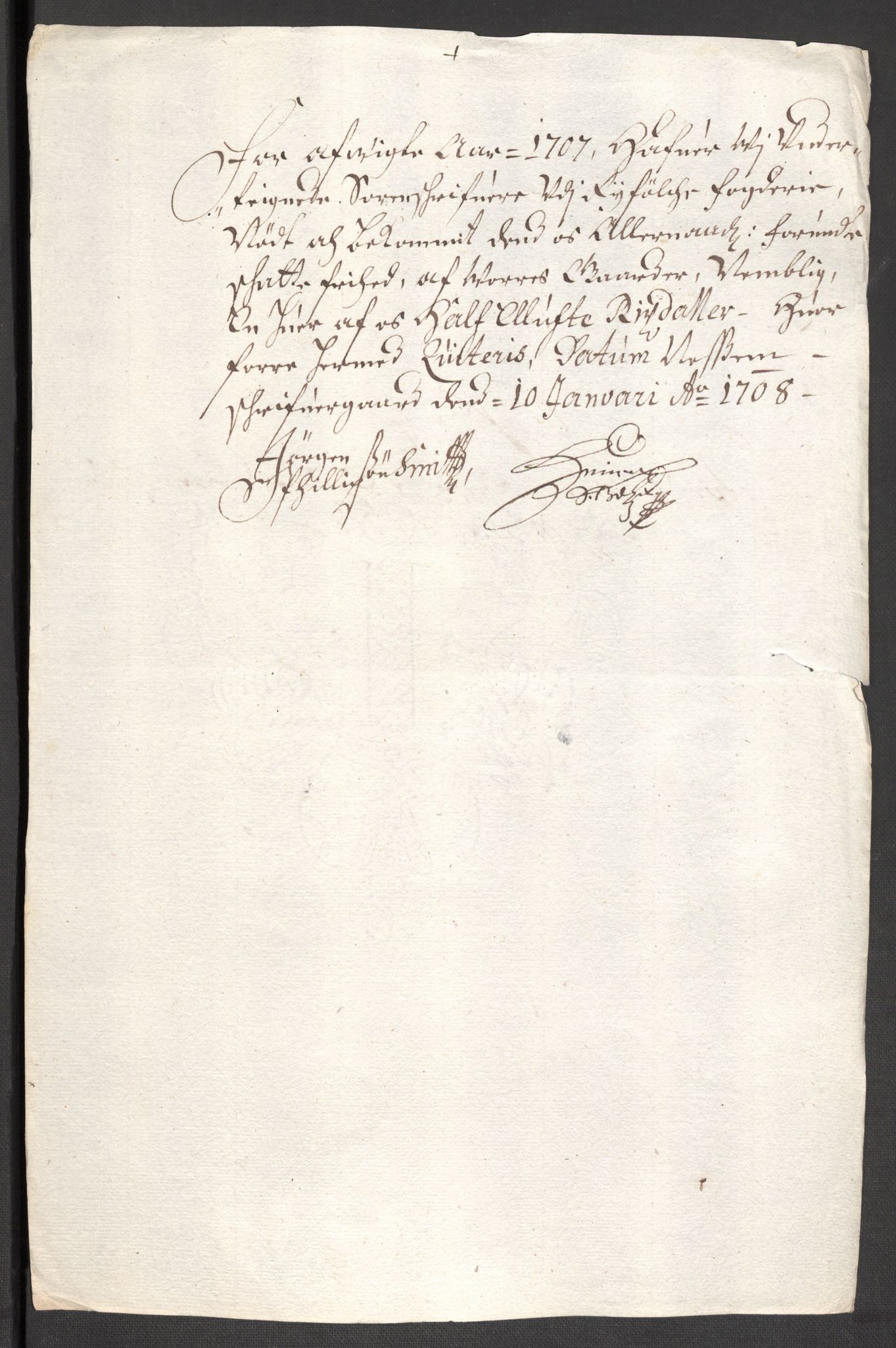 Rentekammeret inntil 1814, Reviderte regnskaper, Fogderegnskap, AV/RA-EA-4092/R47/L2861: Fogderegnskap Ryfylke, 1706-1709, s. 134