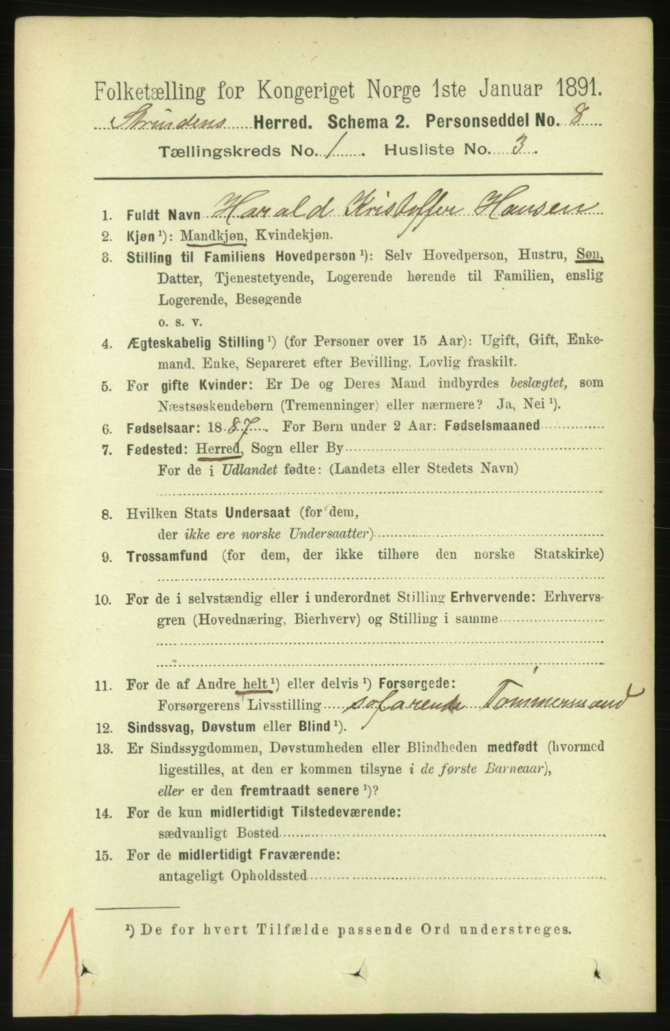 RA, Folketelling 1891 for 1660 Strinda herred, 1891, s. 140