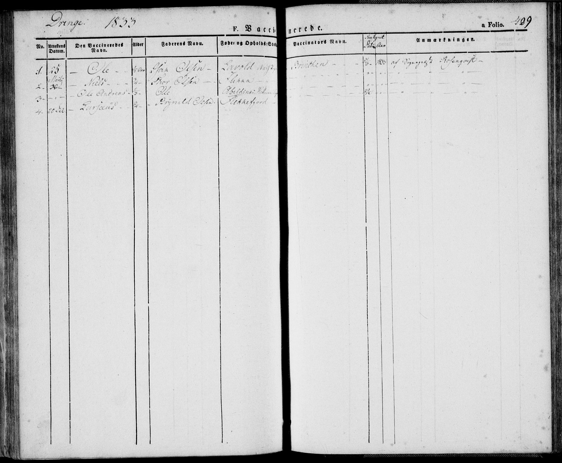 Flekkefjord sokneprestkontor, AV/SAK-1111-0012/F/Fa/Fac/L0003: Ministerialbok nr. A 3, 1826-1841, s. 429