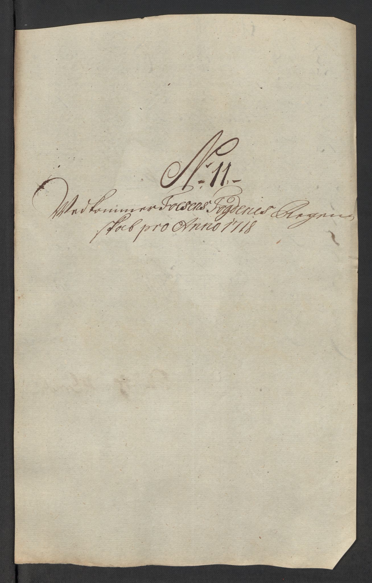 Rentekammeret inntil 1814, Reviderte regnskaper, Fogderegnskap, AV/RA-EA-4092/R57/L3866: Fogderegnskap Fosen, 1718, s. 113