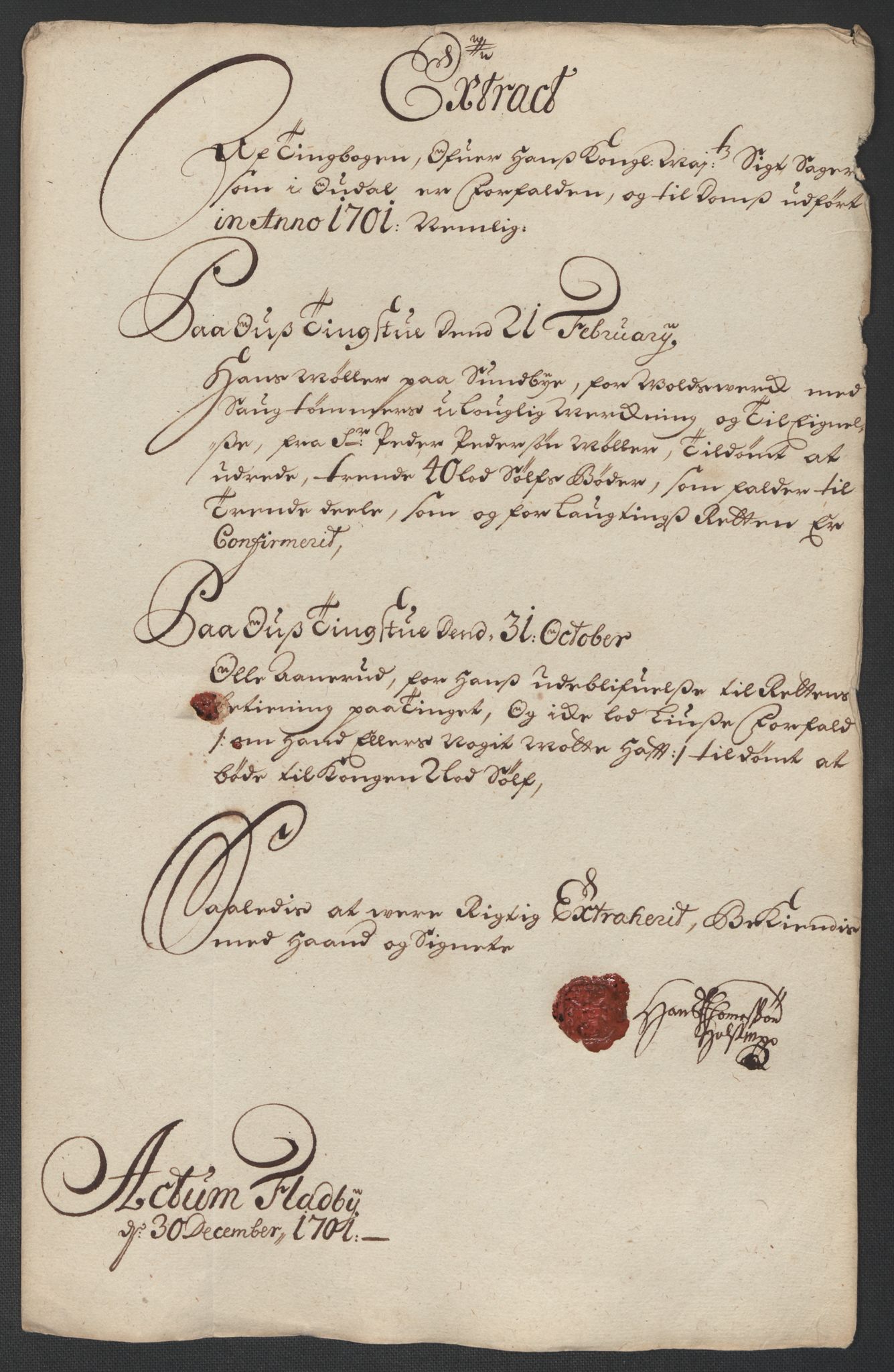 Rentekammeret inntil 1814, Reviderte regnskaper, Fogderegnskap, RA/EA-4092/R13/L0839: Fogderegnskap Solør, Odal og Østerdal, 1701, s. 26