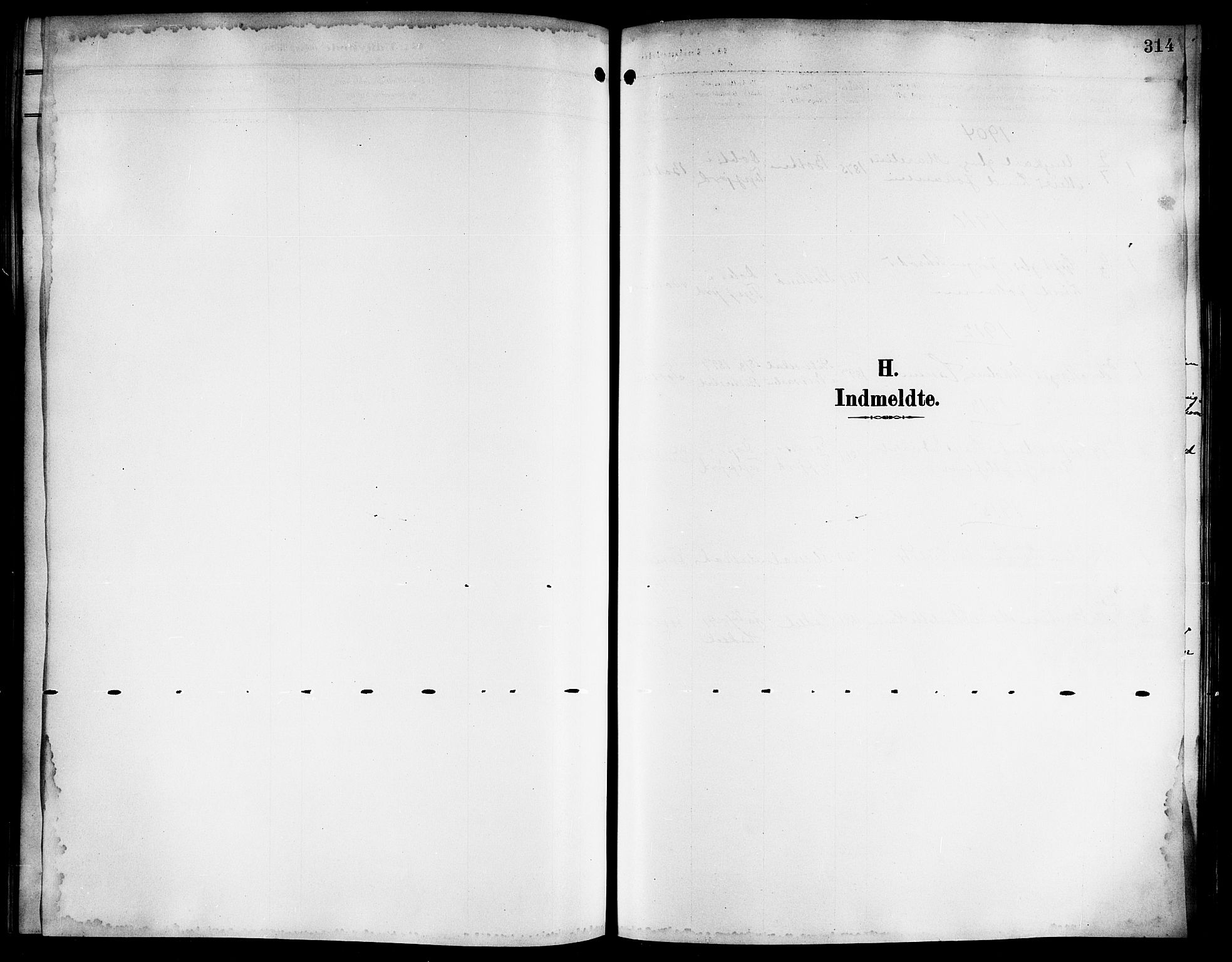Ministerialprotokoller, klokkerbøker og fødselsregistre - Nordland, AV/SAT-A-1459/861/L0877: Klokkerbok nr. 861C03, 1903-1919, s. 314