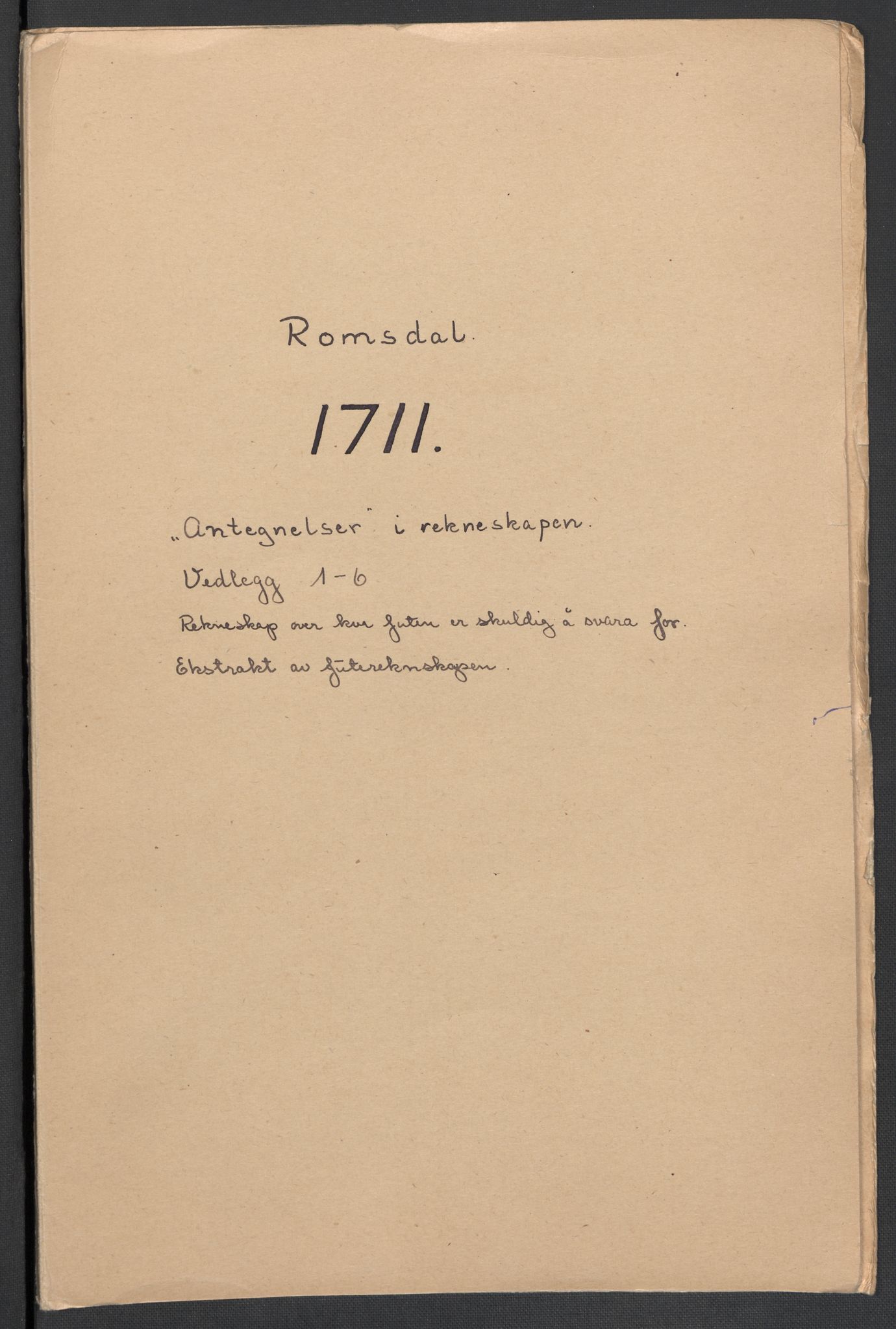 Rentekammeret inntil 1814, Reviderte regnskaper, Fogderegnskap, RA/EA-4092/R55/L3660: Fogderegnskap Romsdal, 1711, s. 449