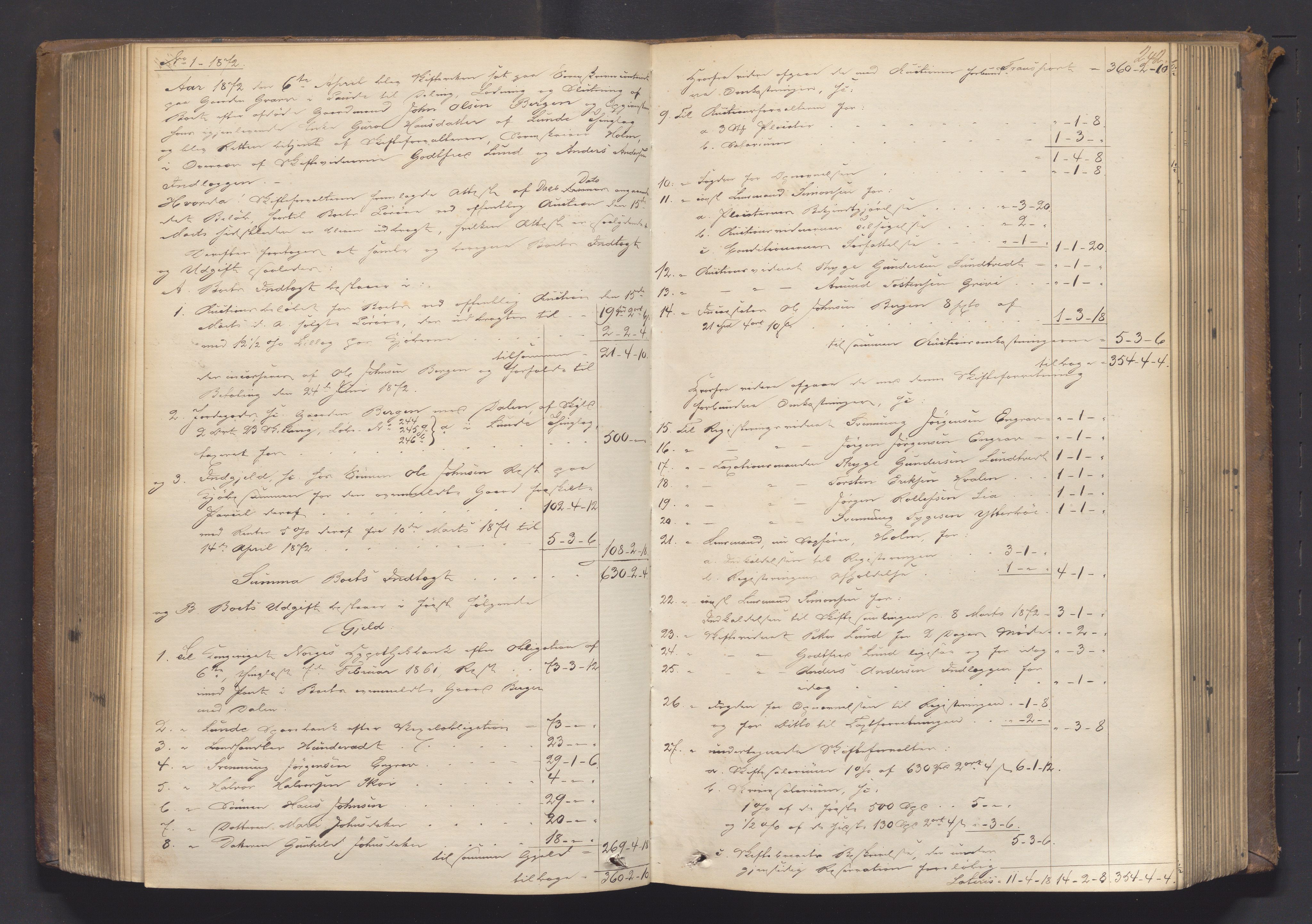 Nedre Telemark sorenskriveri, AV/SAKO-A-135/H/Hb/Hbe/L0002: Skifteutlodningsprotokoll, 1867-1878, s. 241b-242a