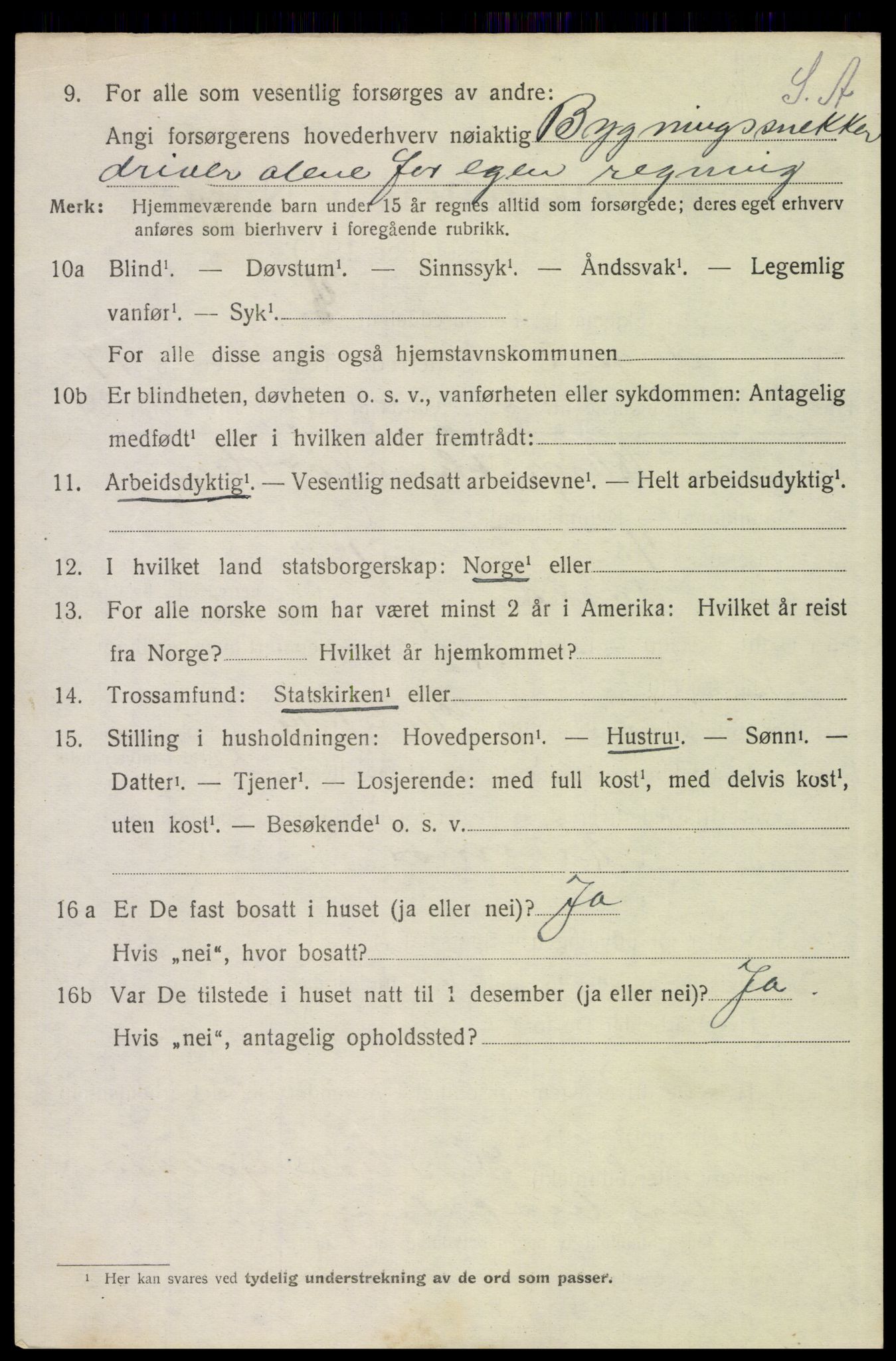 SAH, Folketelling 1920 for 0428 Trysil herred, 1920, s. 10186