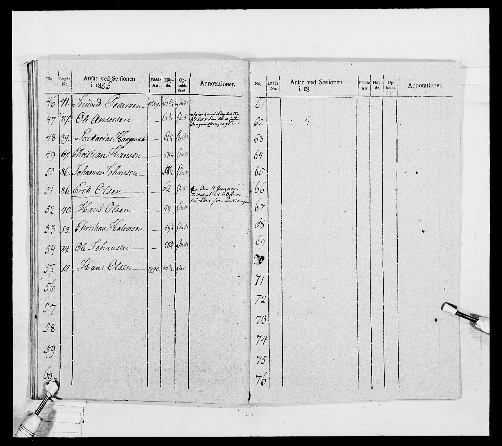 Generalitets- og kommissariatskollegiet, Det kongelige norske kommissariatskollegium, RA/EA-5420/E/Eh/L0032a: Nordafjelske gevorbne infanteriregiment, 1806, s. 340