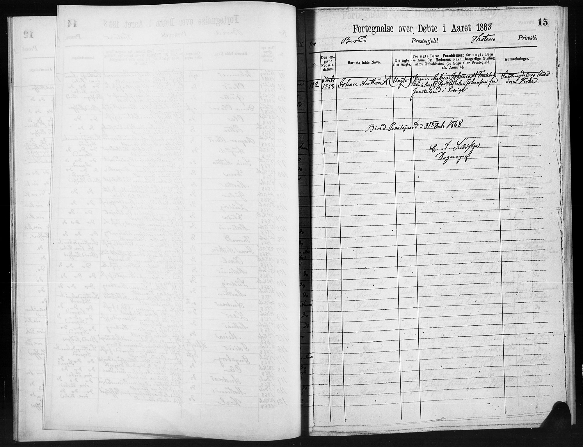 Statistisk sentralbyrå, Sosiodemografiske emner, Befolkning, RA/S-2228/D/Dd: Ministerialbok nr. -, 1866-1872, s. 15