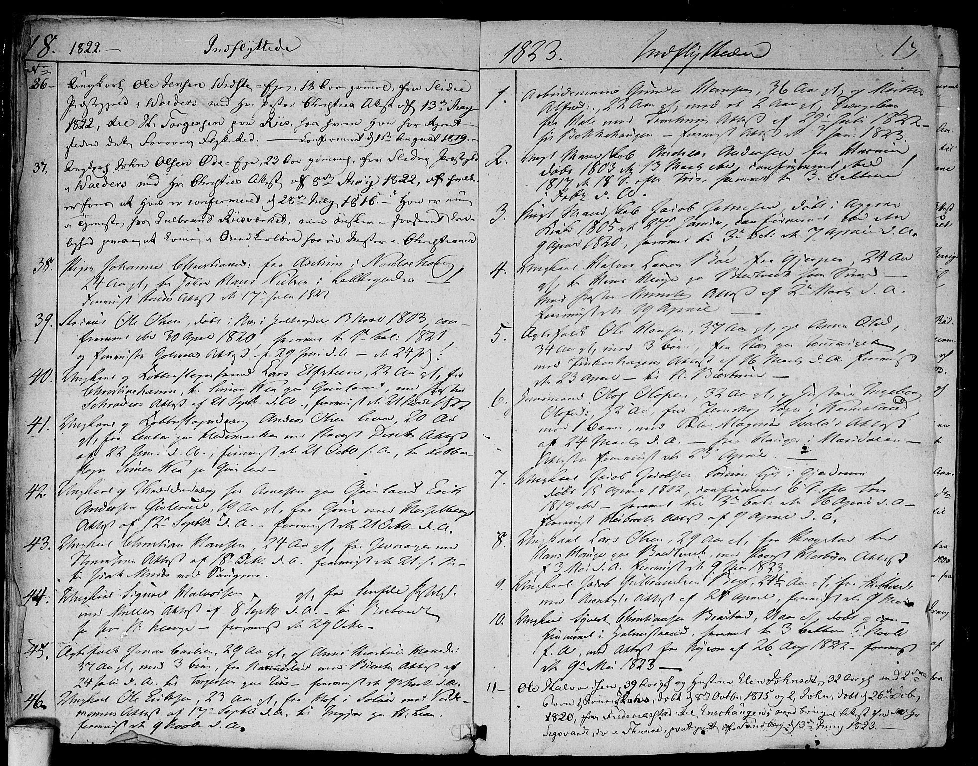 Aker prestekontor kirkebøker, AV/SAO-A-10861/F/L0014b: Ministerialbok nr. 14B, 1820-1834, s. 18-19