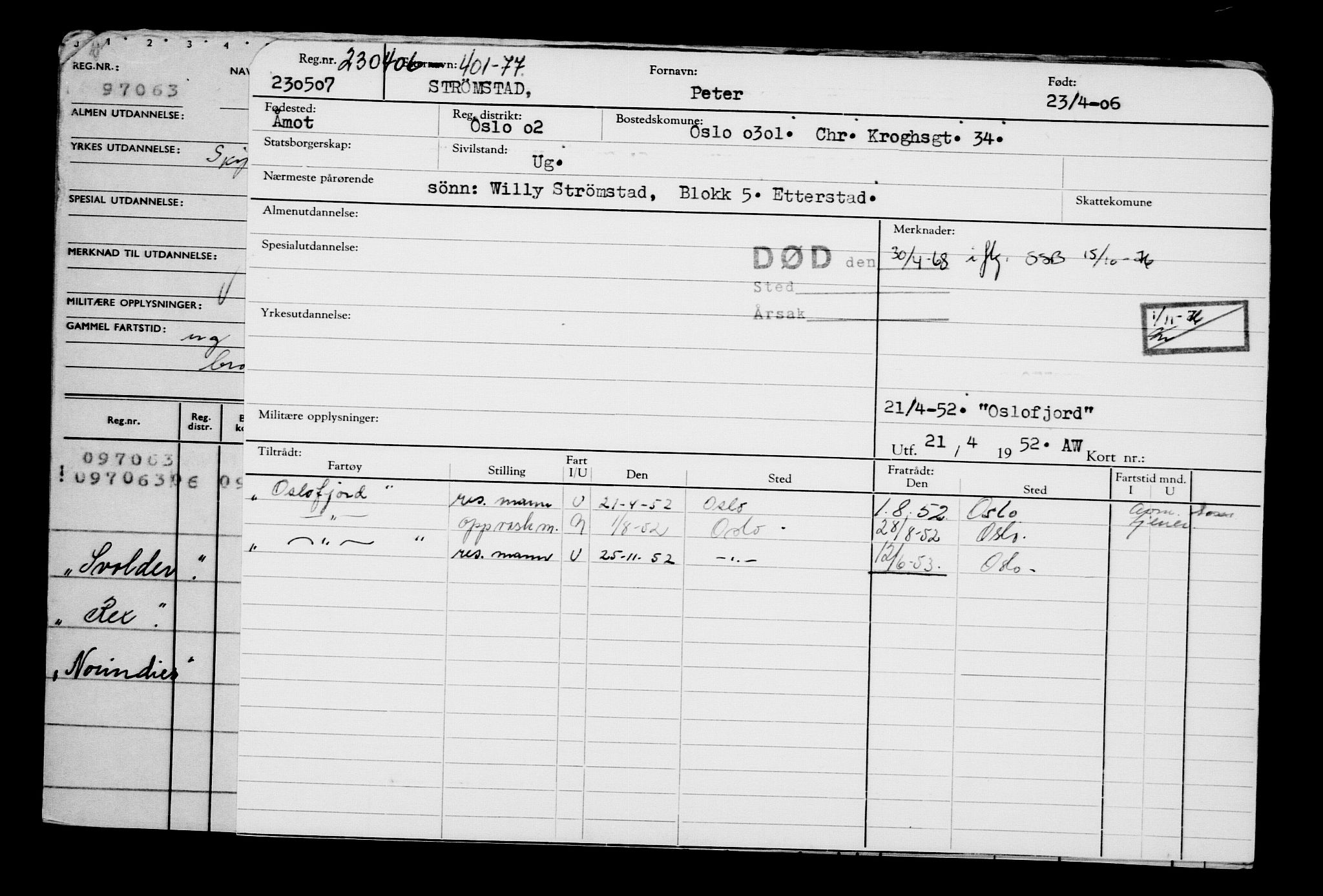 Direktoratet for sjømenn, AV/RA-S-3545/G/Gb/L0064: Hovedkort, 1906, s. 578