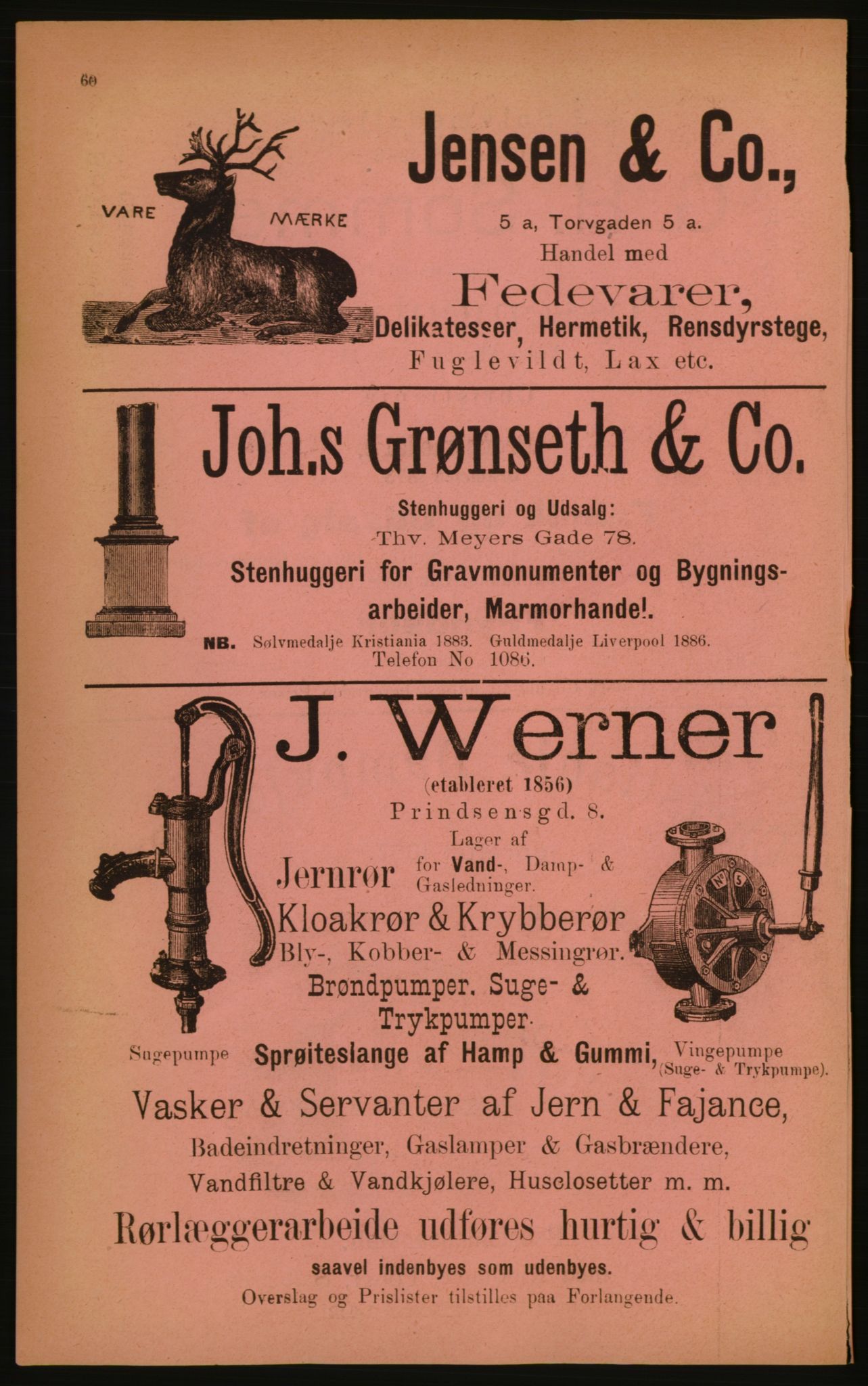 Kristiania/Oslo adressebok, PUBL/-, 1891, s. 60