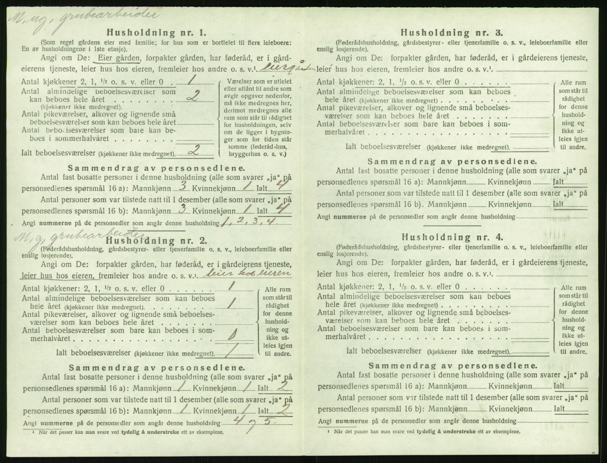 SAK, Folketelling 1920 for 0920 Øyestad herred, 1920, s. 1235