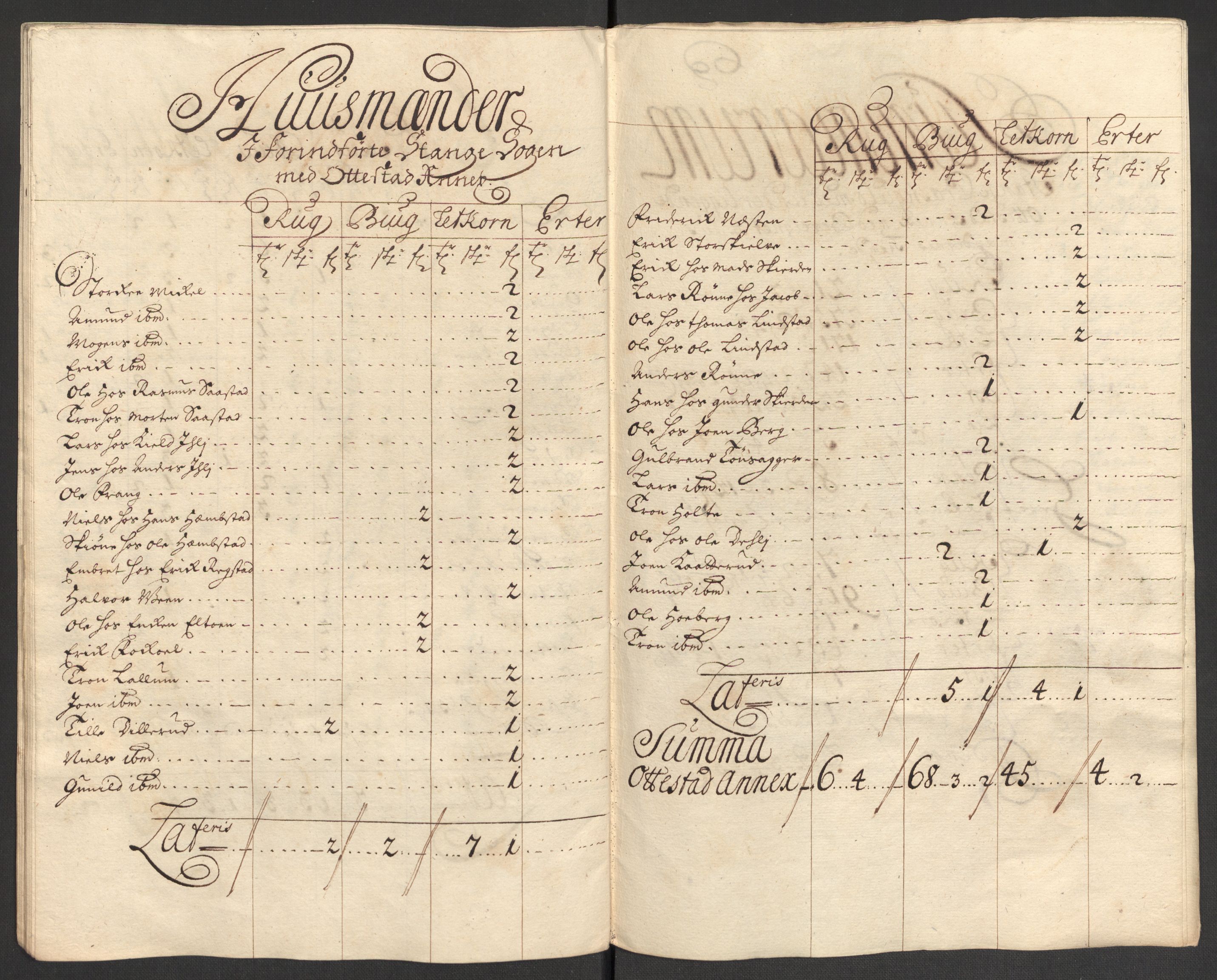 Rentekammeret inntil 1814, Reviderte regnskaper, Fogderegnskap, RA/EA-4092/R16/L1042: Fogderegnskap Hedmark, 1705, s. 60