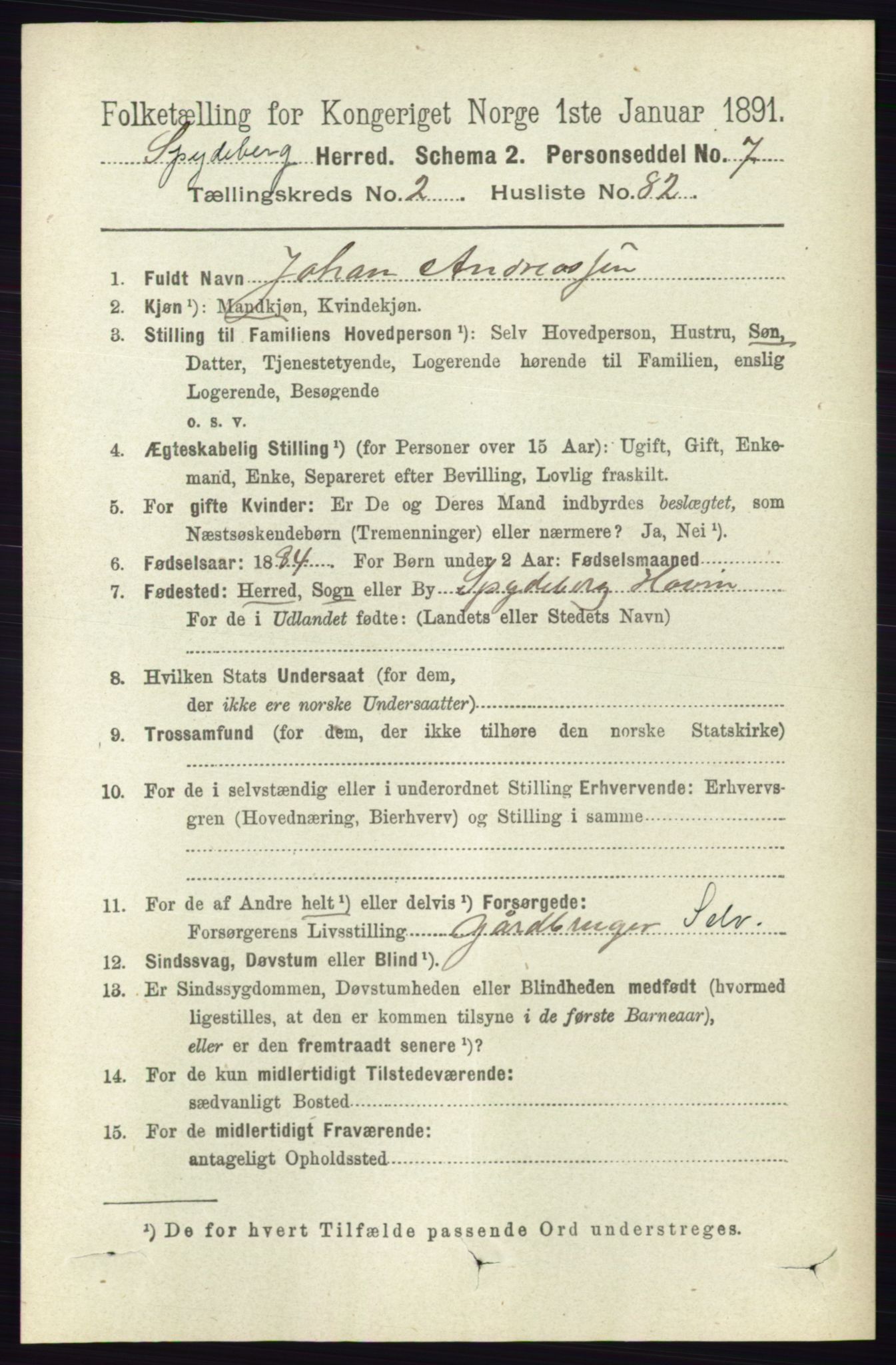 RA, Folketelling 1891 for 0123 Spydeberg herred, 1891, s. 1115