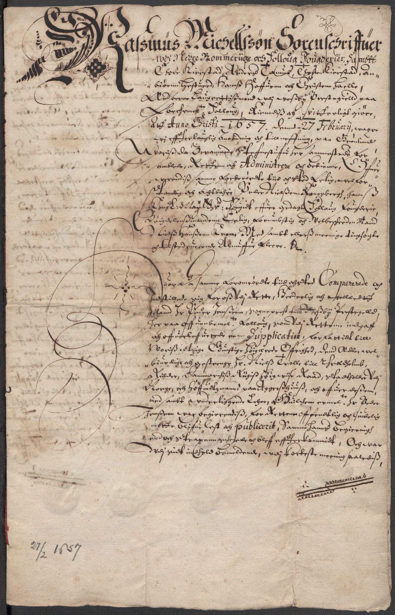 Riksarkivets diplomsamling, AV/RA-EA-5965/F15/L0006: Prestearkiv - Akershus, 1593-1865, s. 242