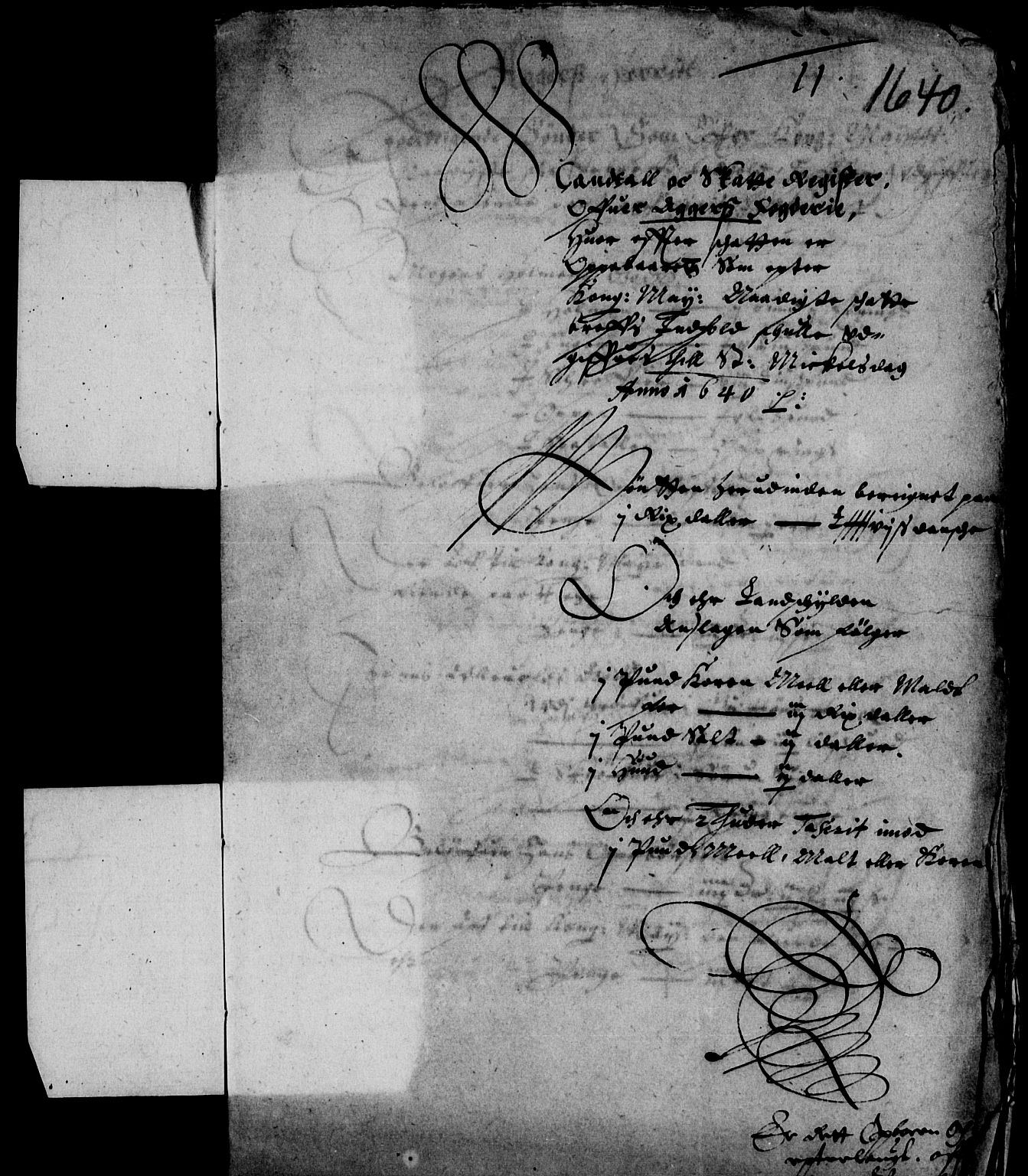 Rentekammeret inntil 1814, Reviderte regnskaper, Lensregnskaper, AV/RA-EA-5023/R/Rb/Rba/L0152: Akershus len, 1640