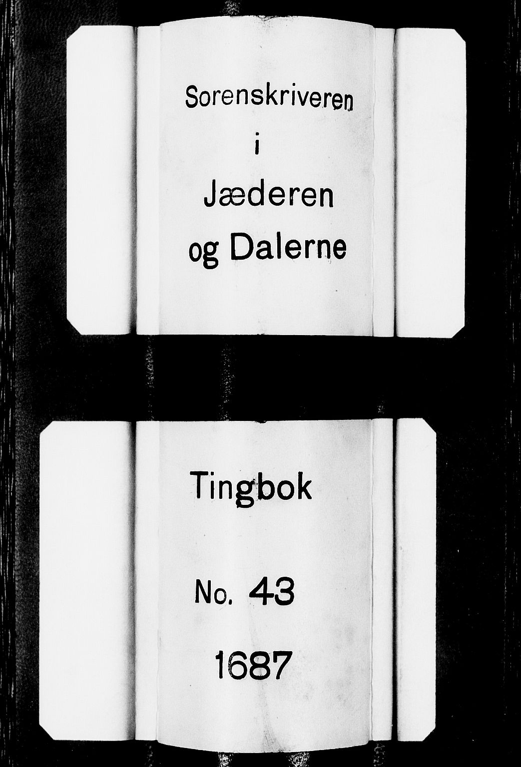 Jæren og Dalane sorenskriveri, SAST/A-100306/3/30/30BA/L0043: TINGBOK, 1687