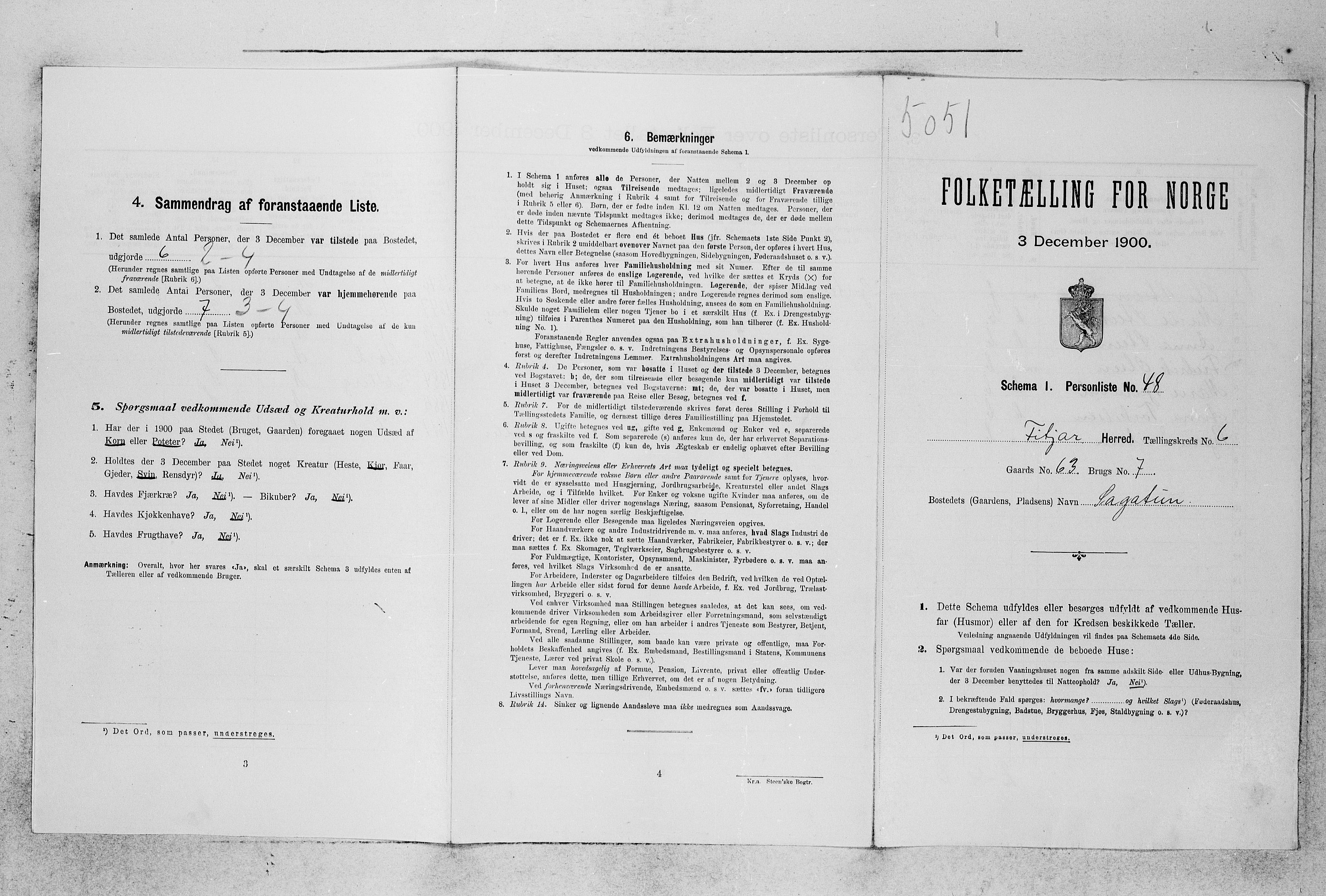 SAB, Folketelling 1900 for 1222 Fitjar herred, 1900, s. 673