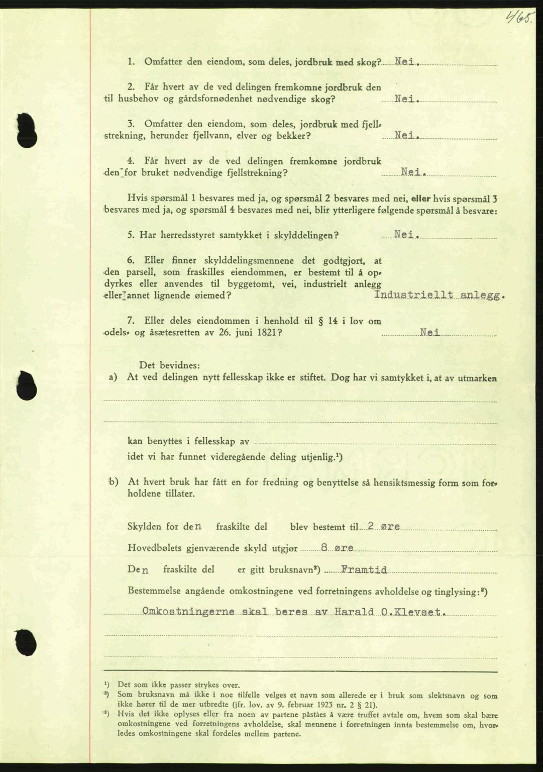 Nordmøre sorenskriveri, AV/SAT-A-4132/1/2/2Ca: Pantebok nr. A100a, 1945-1945, Dagboknr: 1621/1945
