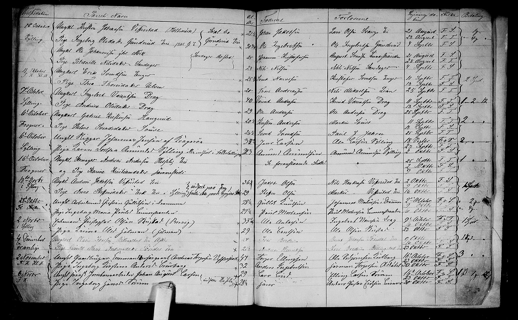 Lier kirkebøker, AV/SAKO-A-230/G/Ga/L0003: Klokkerbok nr. I 3, 1861-1873