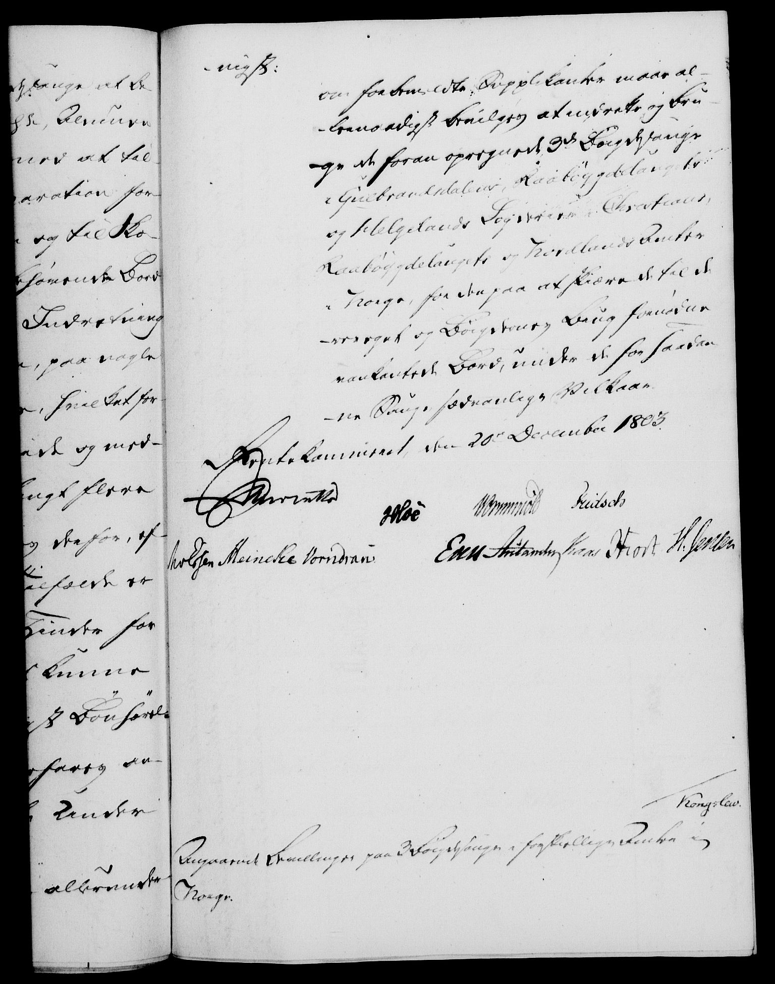 Rentekammeret, Kammerkanselliet, RA/EA-3111/G/Gf/Gfa/L0085: Norsk relasjons- og resolusjonsprotokoll (merket RK 52.85), 1803, s. 953