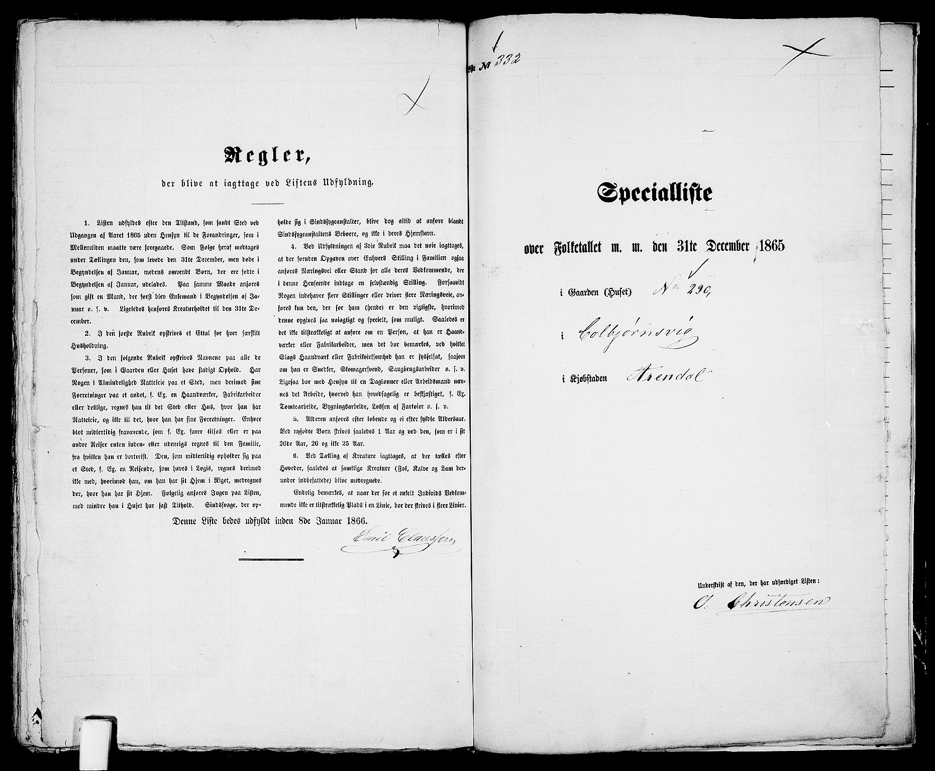 RA, Folketelling 1865 for 0903P Arendal prestegjeld, 1865, s. 672