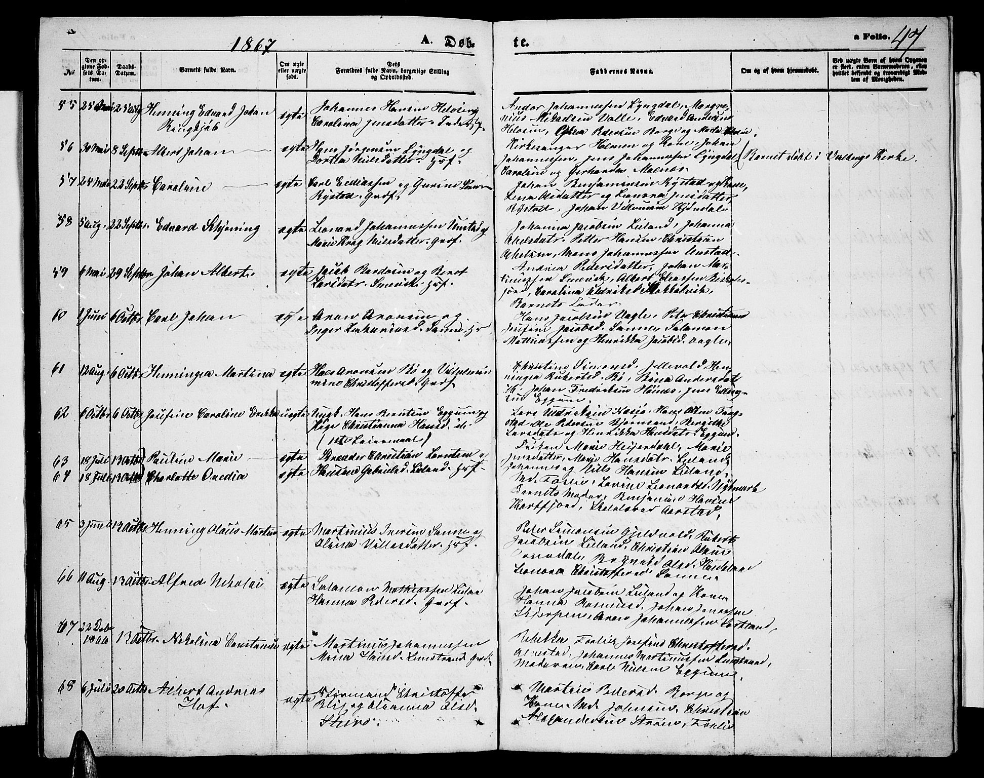 Ministerialprotokoller, klokkerbøker og fødselsregistre - Nordland, AV/SAT-A-1459/880/L1140: Klokkerbok nr. 880C02, 1861-1875, s. 47