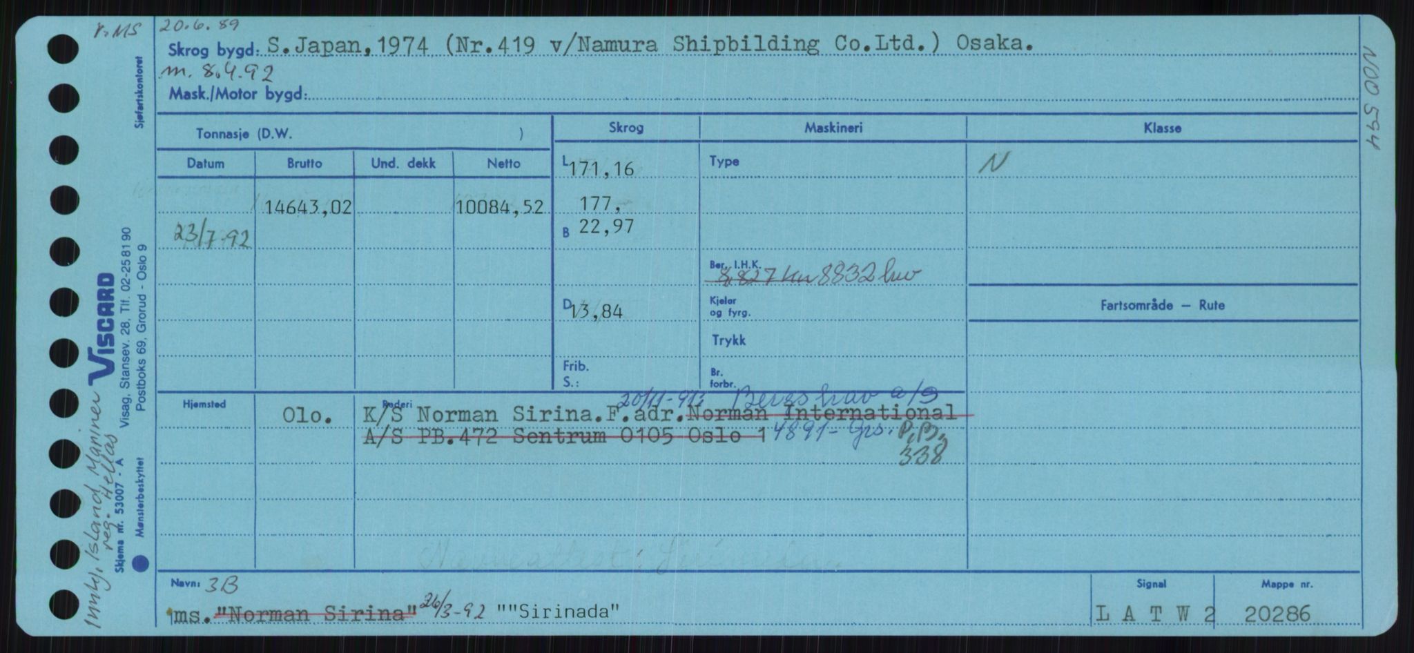 Sjøfartsdirektoratet med forløpere, Skipsmålingen, AV/RA-S-1627/H/Ha/L0005/0001: Fartøy, S-Sven / Fartøy, S-Skji, s. 459