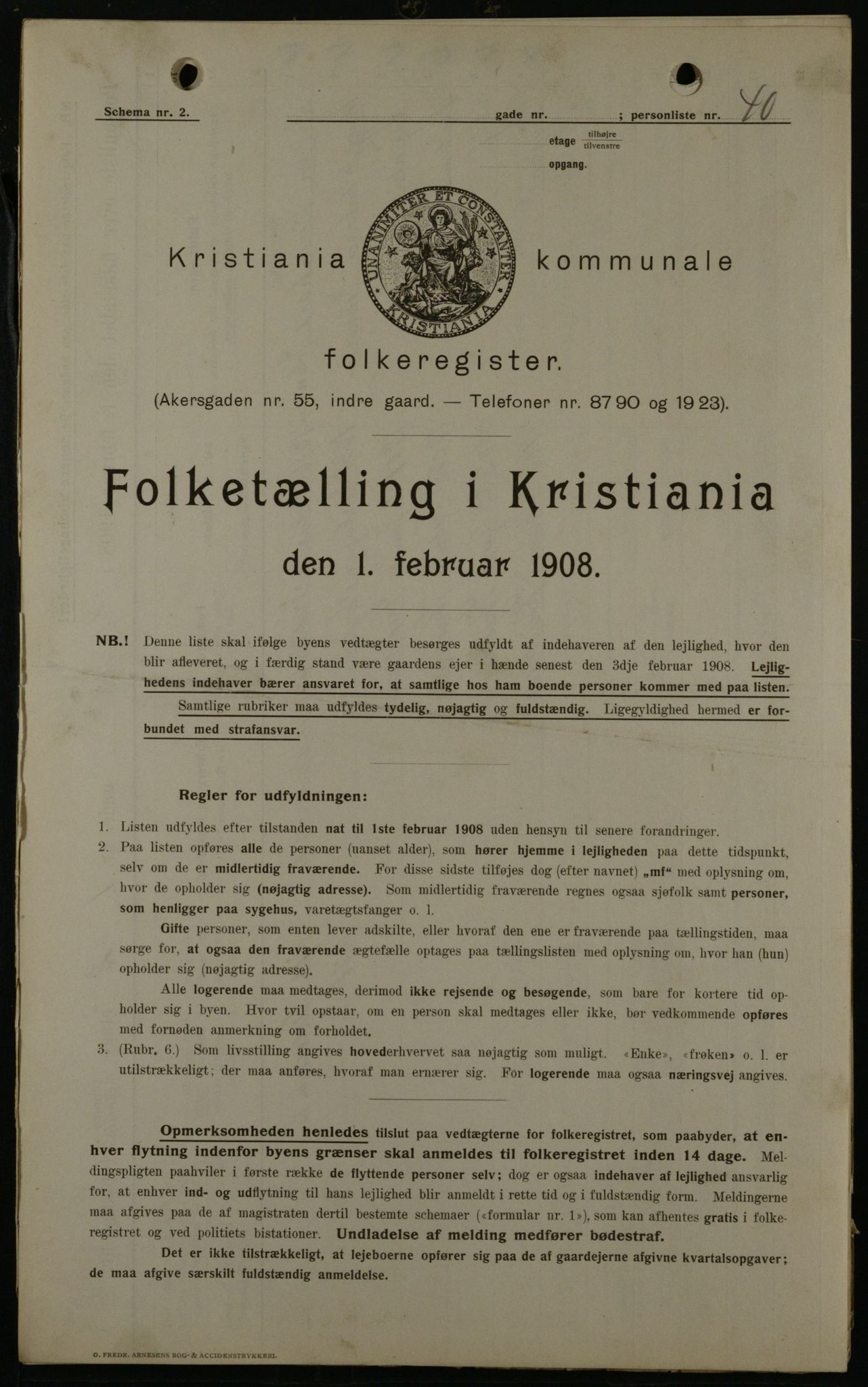 OBA, Kommunal folketelling 1.2.1908 for Kristiania kjøpstad, 1908, s. 1977