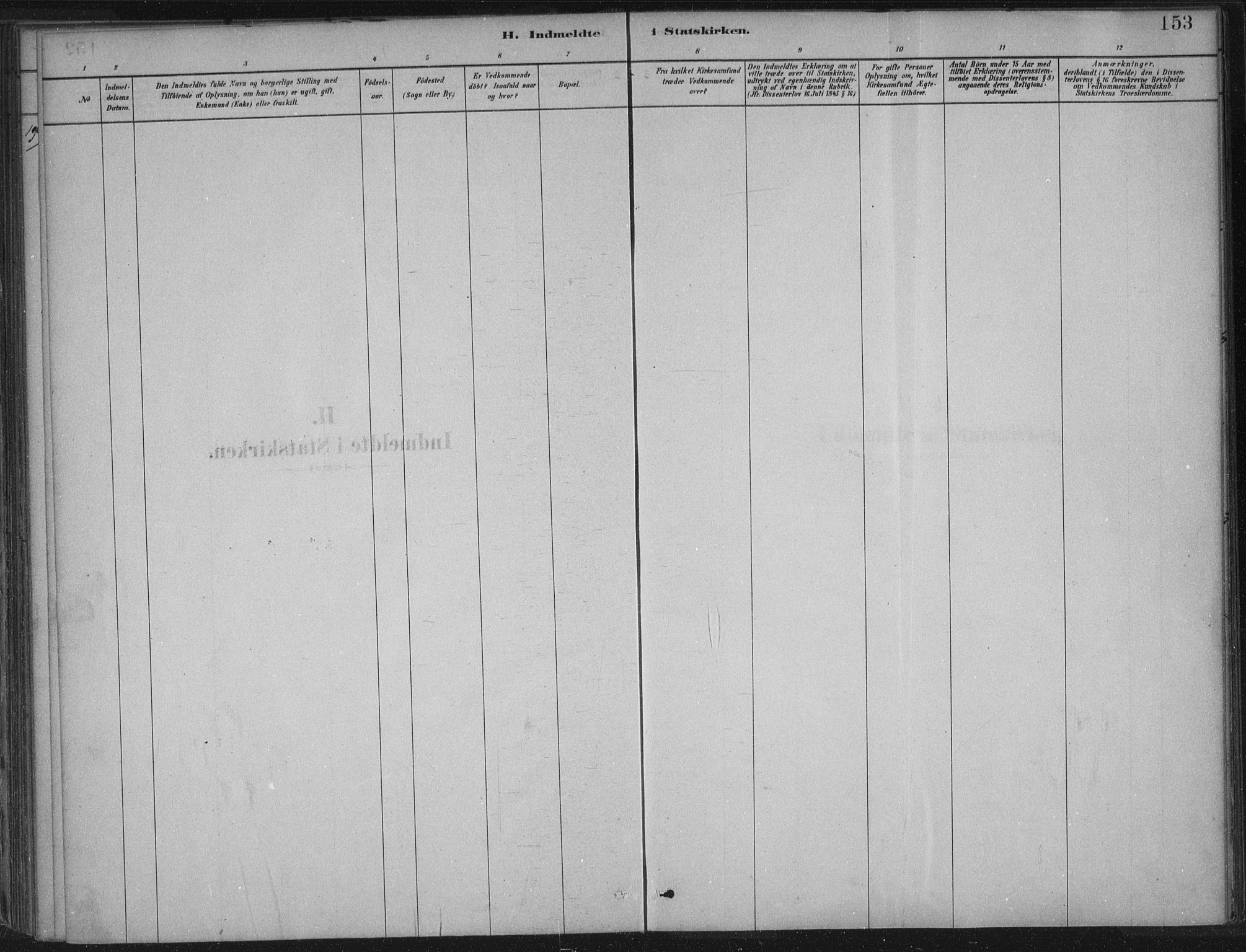 Innvik sokneprestembete, AV/SAB-A-80501: Ministerialbok nr. B  1, 1879-1902, s. 153