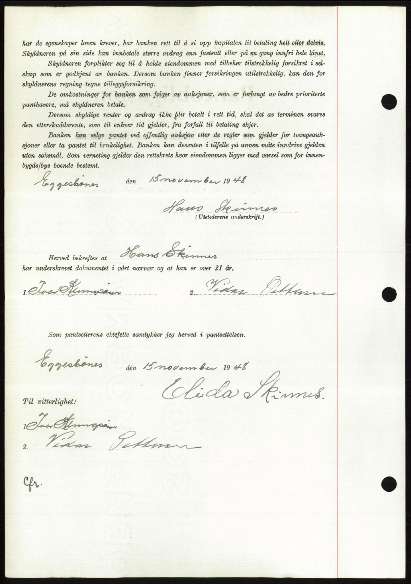 Søre Sunnmøre sorenskriveri, AV/SAT-A-4122/1/2/2C/L0116: Pantebok nr. 4B, 1948-1949, Dagboknr: 1649/1948
