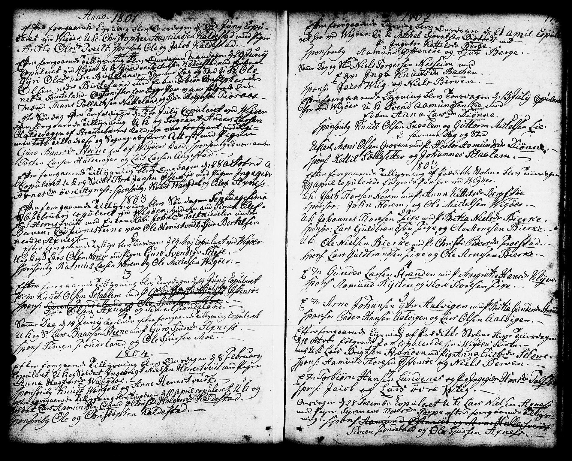 Kvam sokneprestembete, AV/SAB-A-76201/H/Haa: Ministerialbok nr. A 5, 1796-1832, s. 174