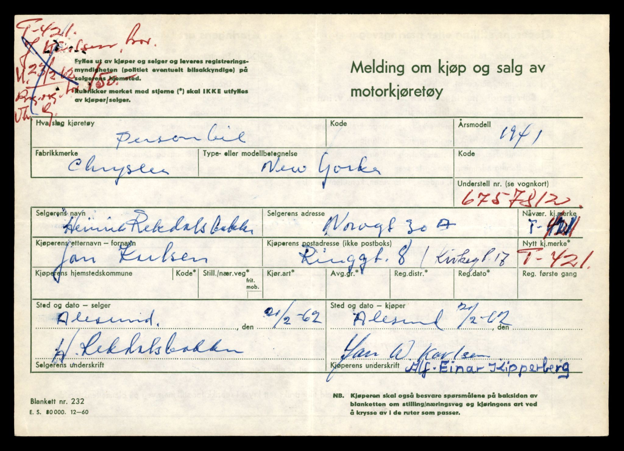 Møre og Romsdal vegkontor - Ålesund trafikkstasjon, SAT/A-4099/F/Fe/L0004: Registreringskort for kjøretøy T 341 - T 442, 1927-1998, s. 2286