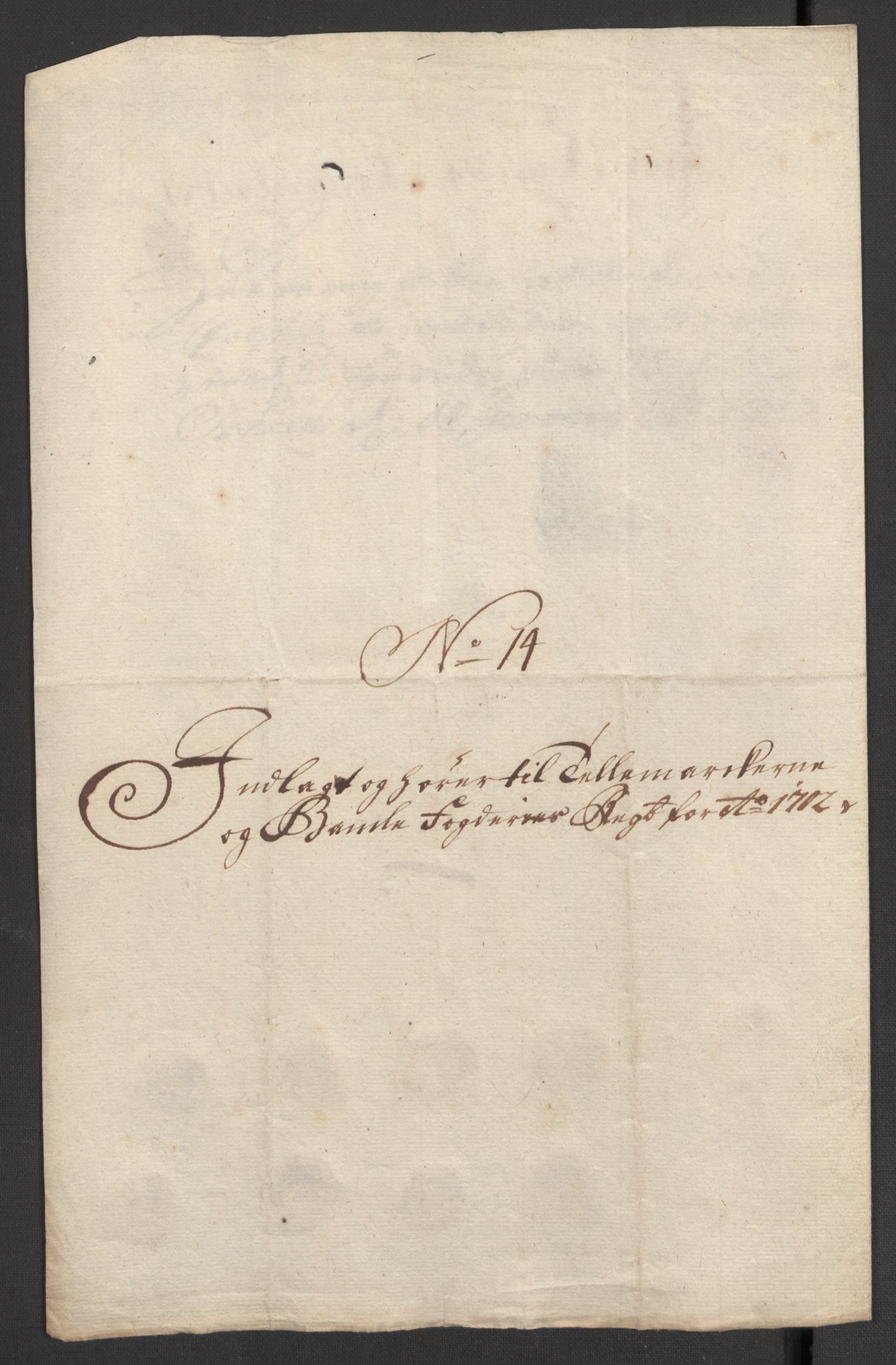 Rentekammeret inntil 1814, Reviderte regnskaper, Fogderegnskap, RA/EA-4092/R36/L2107: Fogderegnskap Øvre og Nedre Telemark og Bamble, 1702, s. 270