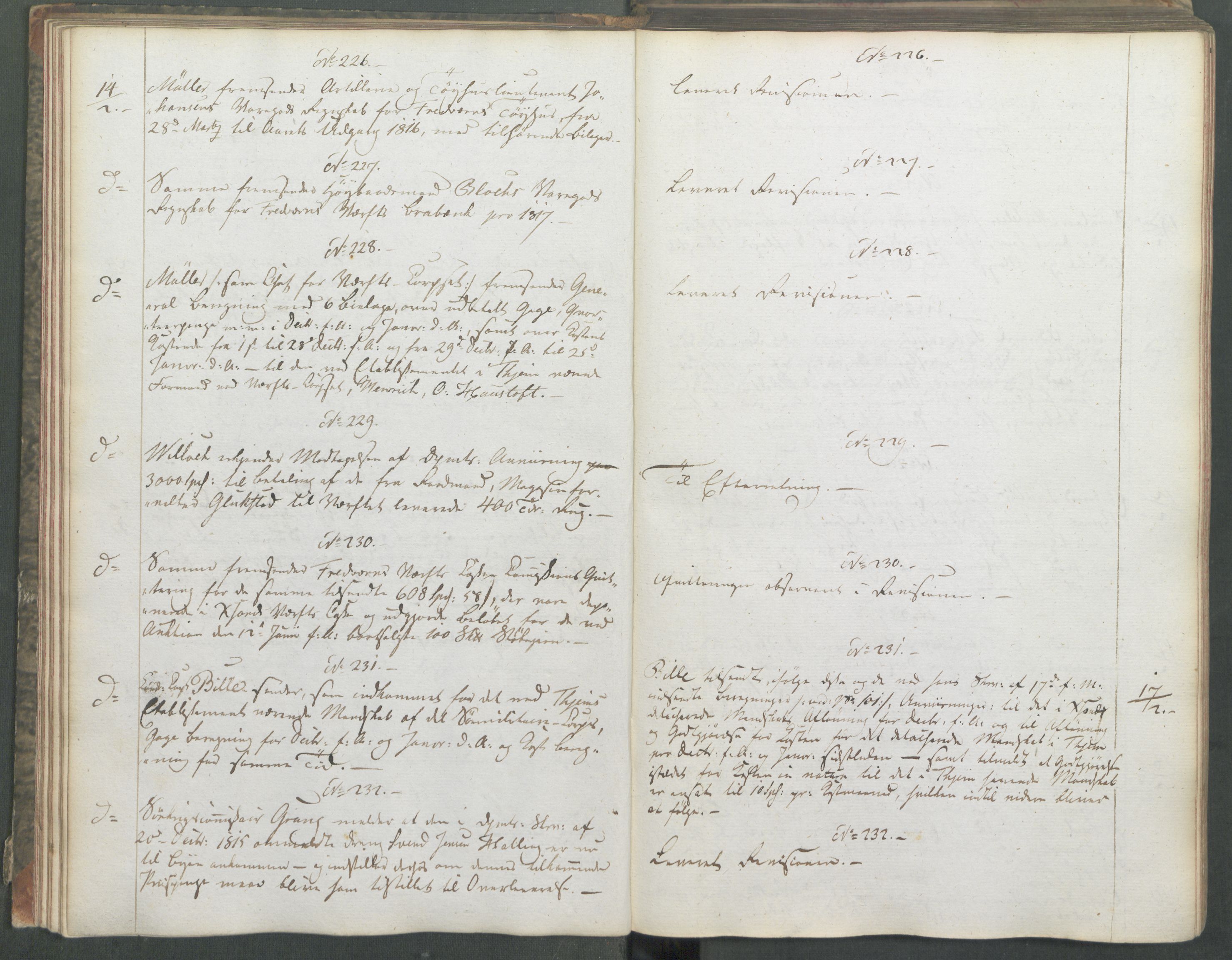 Marinedepartementet/ Marine- og postdepartementet, AV/RA-RAFA-3792/C/L0006: 7de Departements Journal, 1818