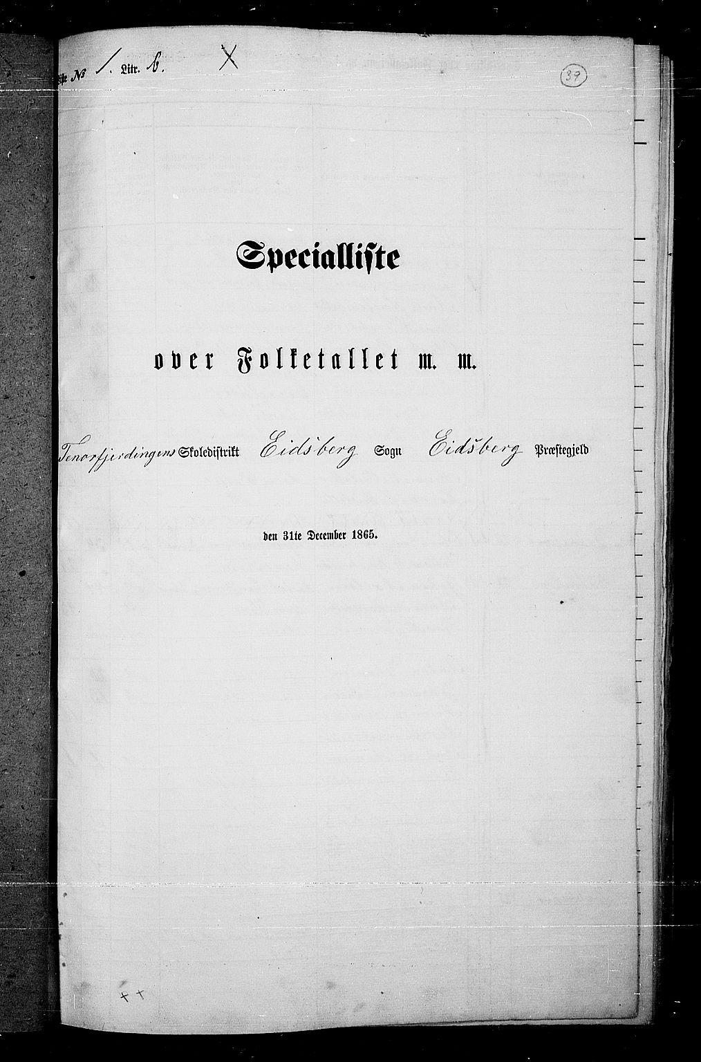 RA, Folketelling 1865 for 0125P Eidsberg prestegjeld, 1865, s. 34