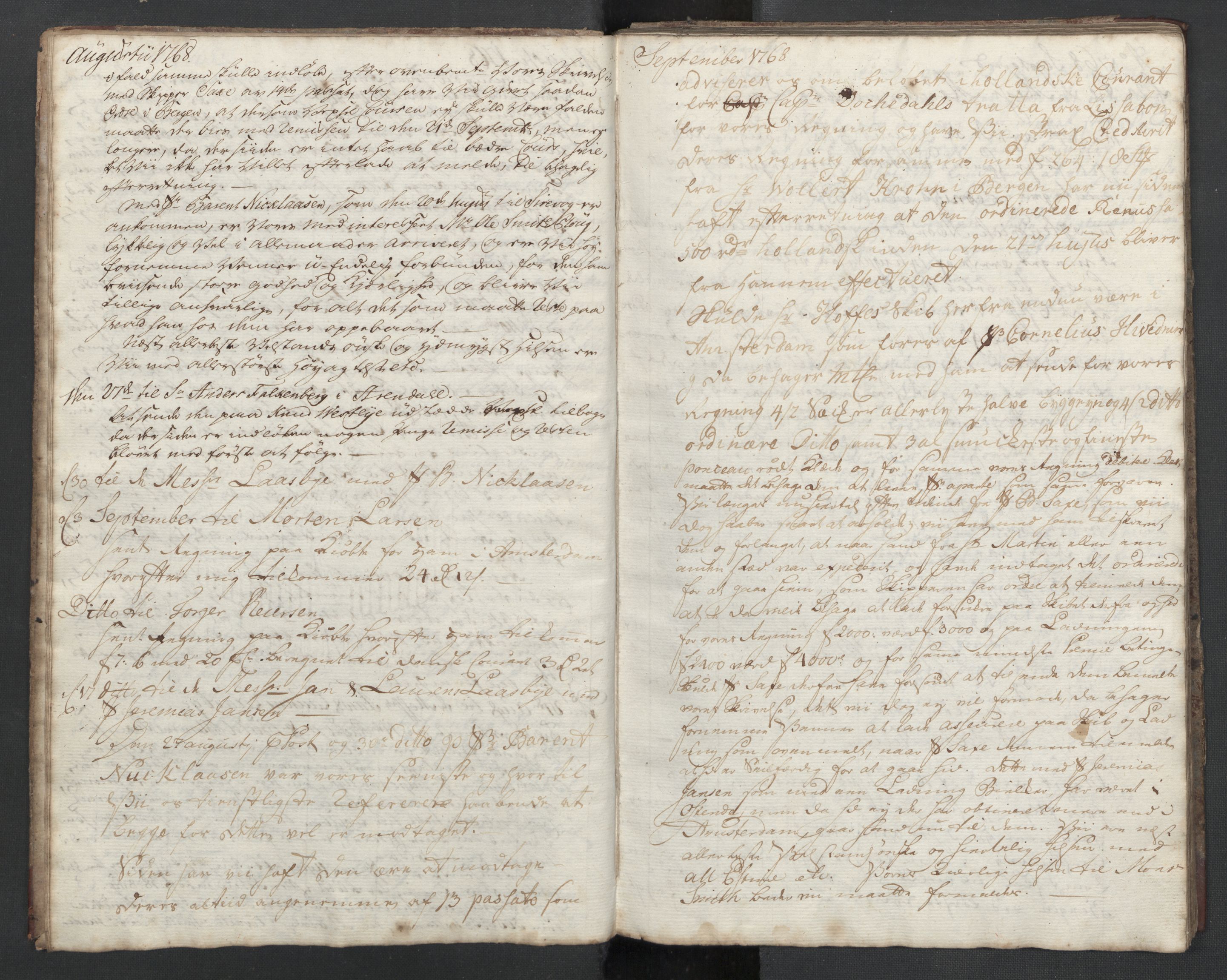 Pa 0003 - Ploug & Sundt, handelshuset, SAST/A-100109/B/L0001: Kopibok, 1768-1770, s. 5
