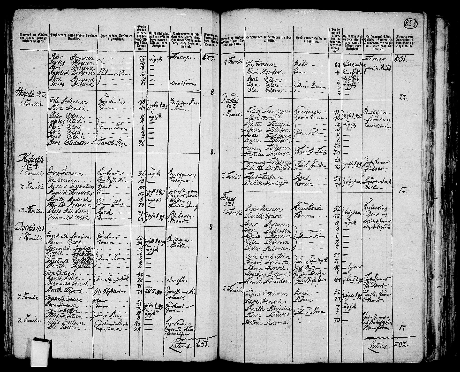 RA, Folketelling 1801 for 0432P Rendalen prestegjeld, 1801, s. 852b-853a