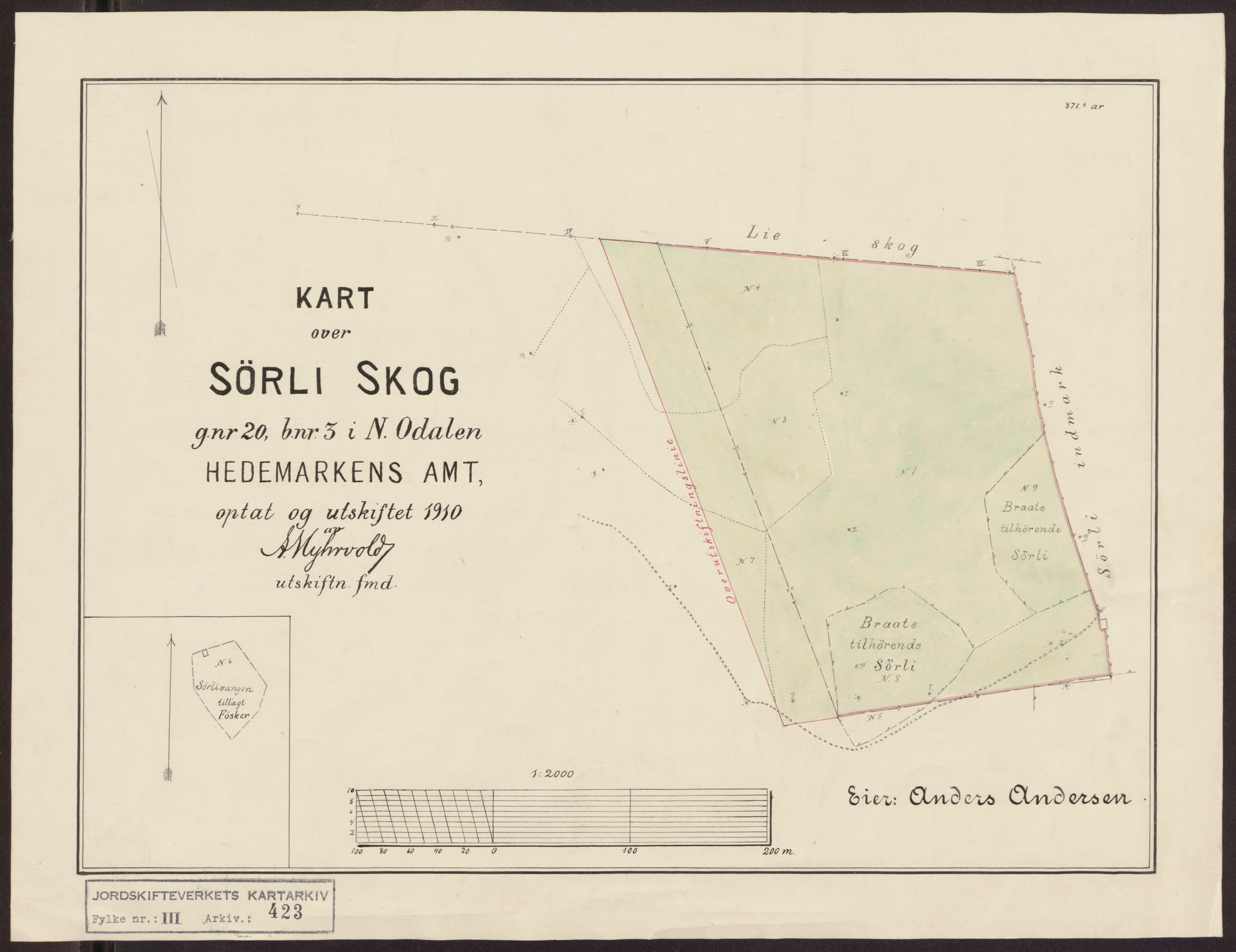 Jordskifteverkets kartarkiv, RA/S-3929/T, 1859-1988, s. 692