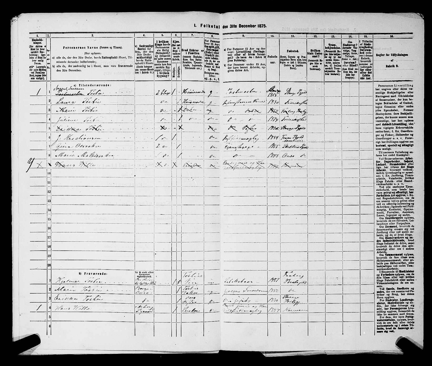 RA, Folketelling 1875 for 0103B Fredrikstad prestegjeld, Fredrikstad kjøpstad, 1875, s. 559