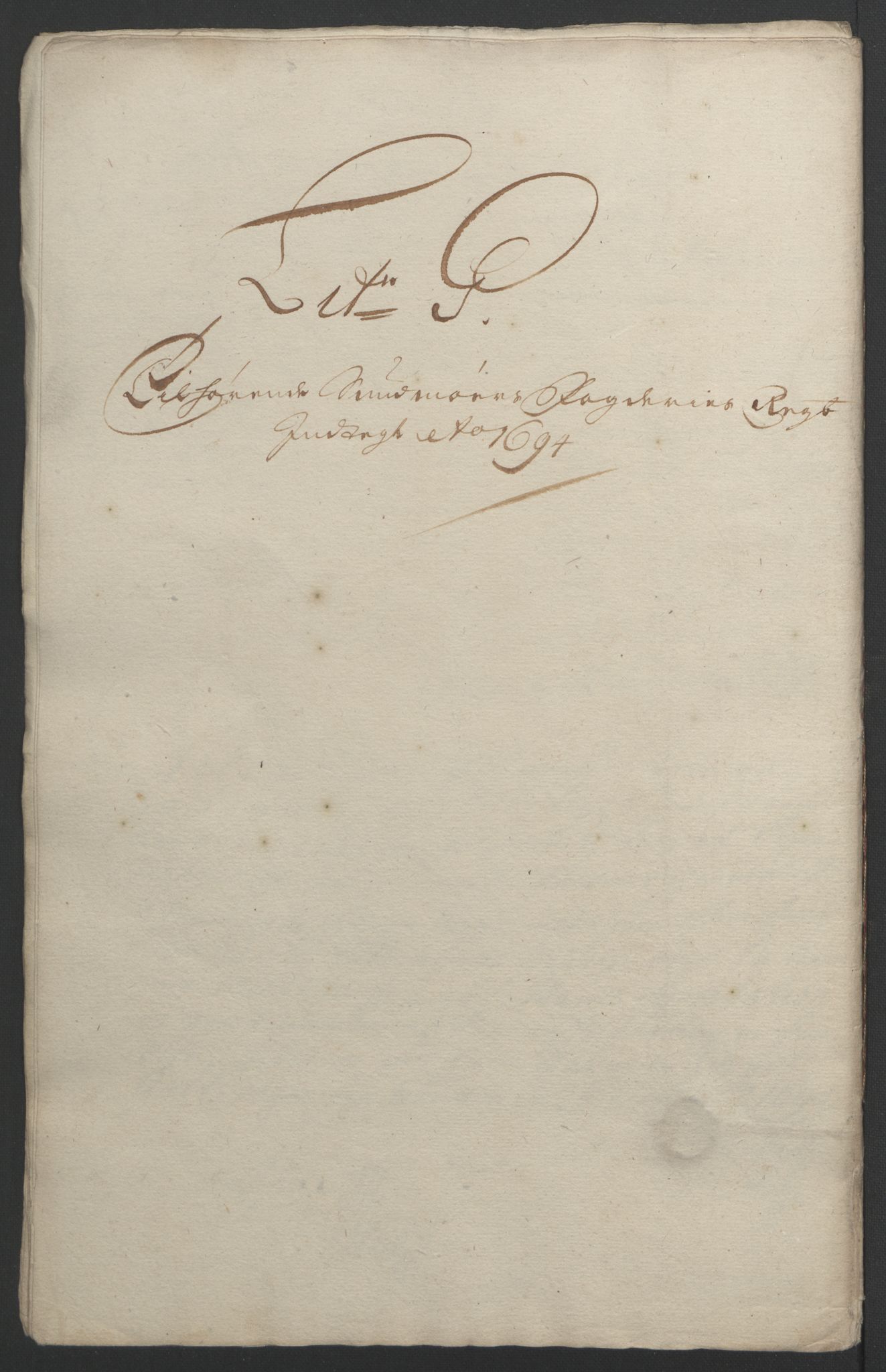 Rentekammeret inntil 1814, Reviderte regnskaper, Fogderegnskap, RA/EA-4092/R54/L3555: Fogderegnskap Sunnmøre, 1694-1695, s. 166
