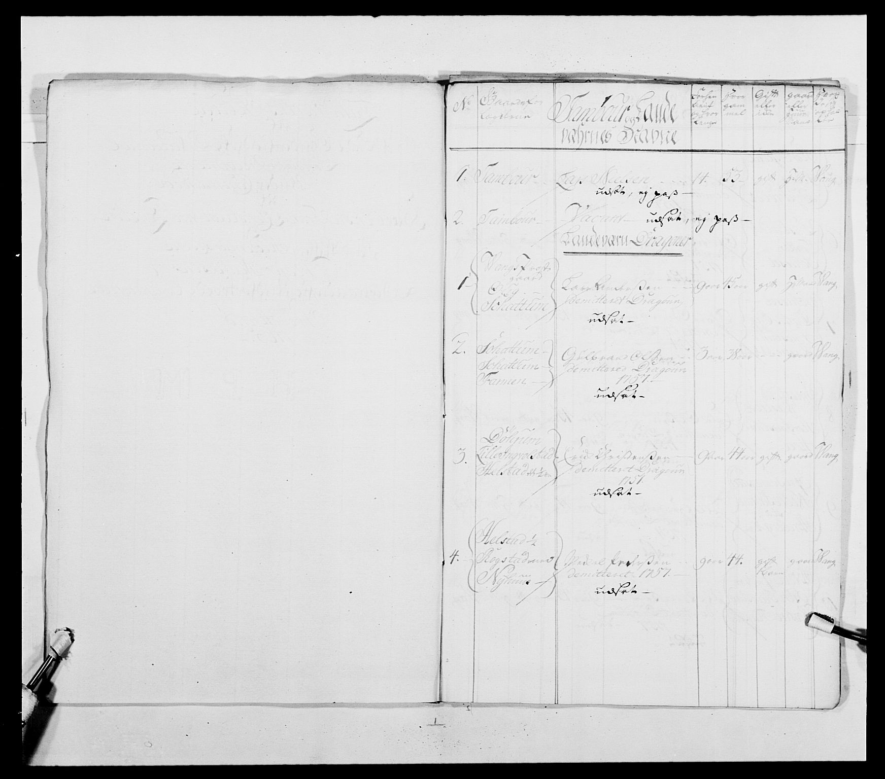 Kommanderende general (KG I) med Det norske krigsdirektorium, AV/RA-EA-5419/E/Ea/L0480: 3. Sønnafjelske dragonregiment, 1765-1767, s. 487