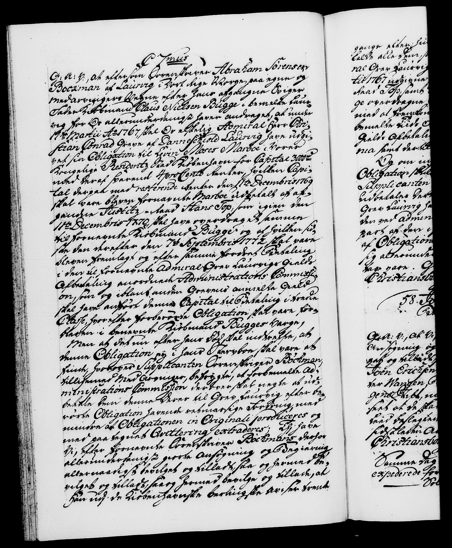 Danske Kanselli 1572-1799, RA/EA-3023/F/Fc/Fca/Fcaa/L0048: Norske registre, 1779-1781, s. 245b