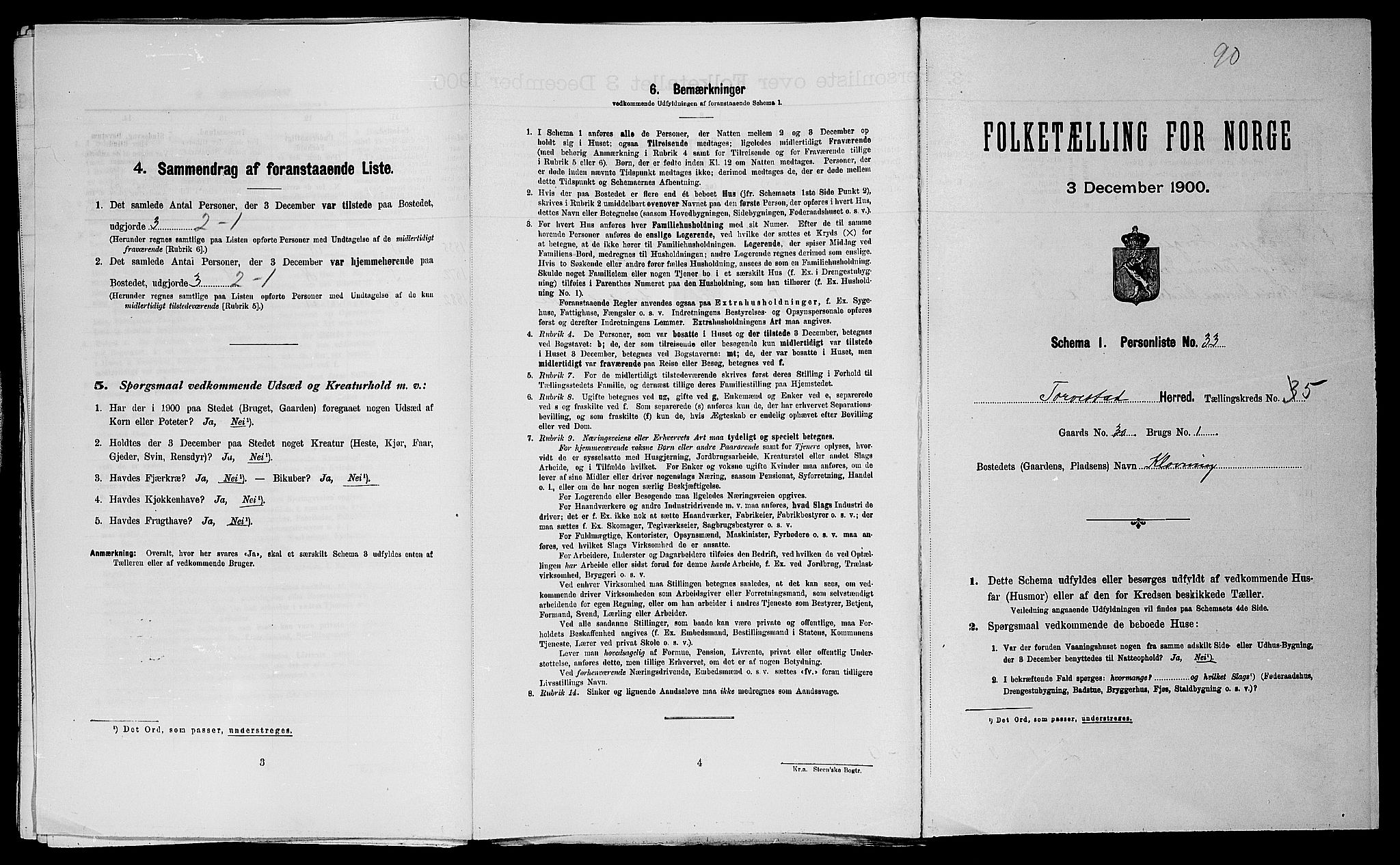 SAST, Folketelling 1900 for 1152 Torvastad herred, 1900, s. 667
